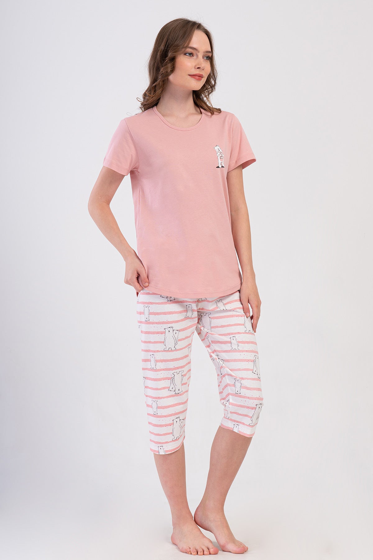 KADIN P.SUPREM O YAKA KISA KOL ETEGI OVAL KAPRI TAKIM