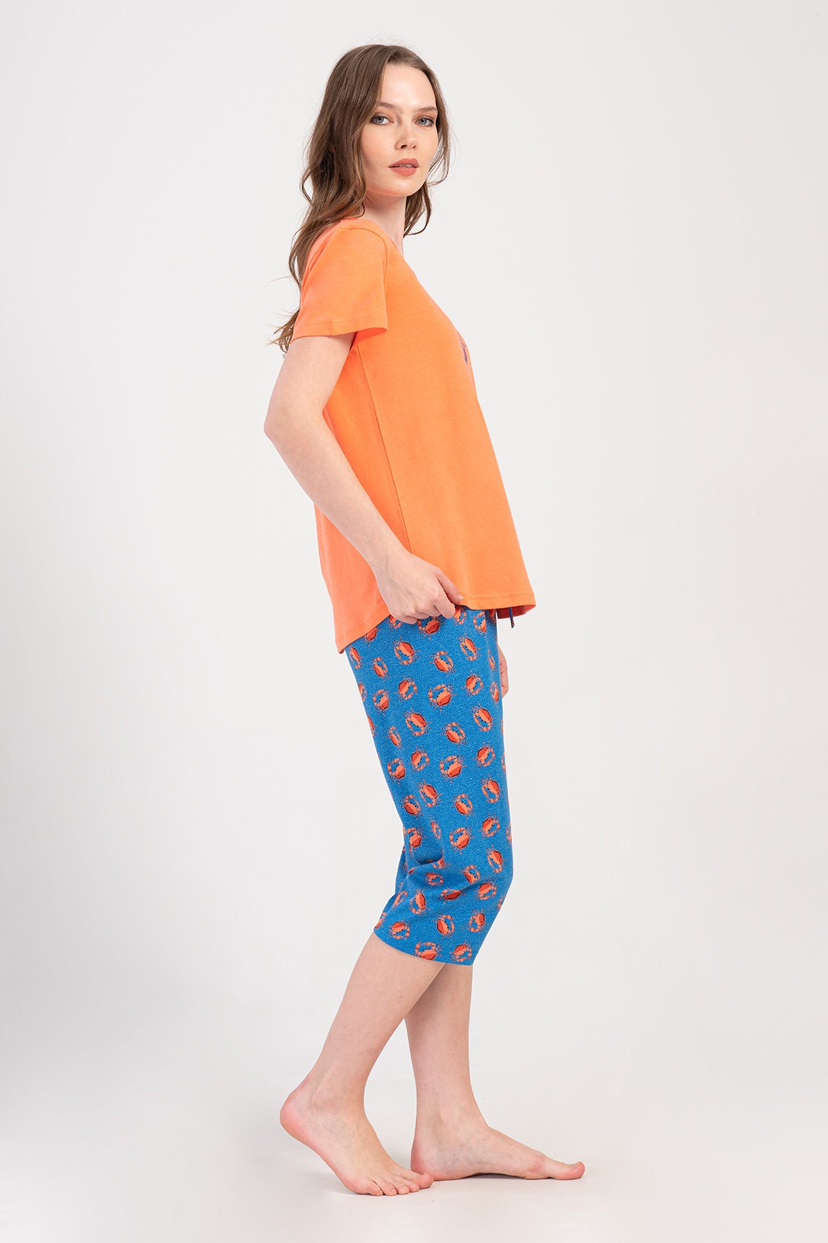 KADIN P.SUPREM O YAKA KISA KOL ETEGI OVAL KAPRI TAKIM