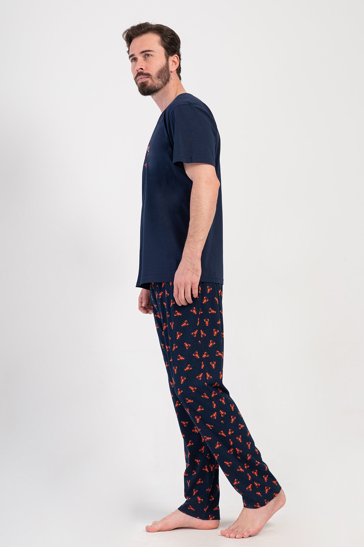 CEPLI ERKEK P.SUPREM O YAKA KISA KOL PIJAMA TAKIM