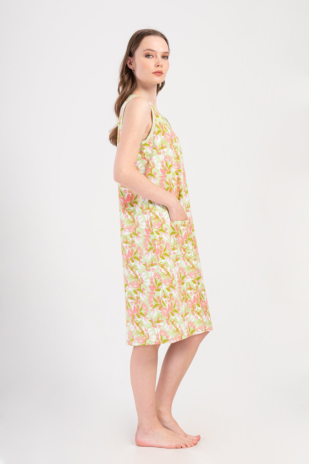 KADIN P.SUPREM GENIS ASKILI FERMUARLI CEPLI EV ELBISESI