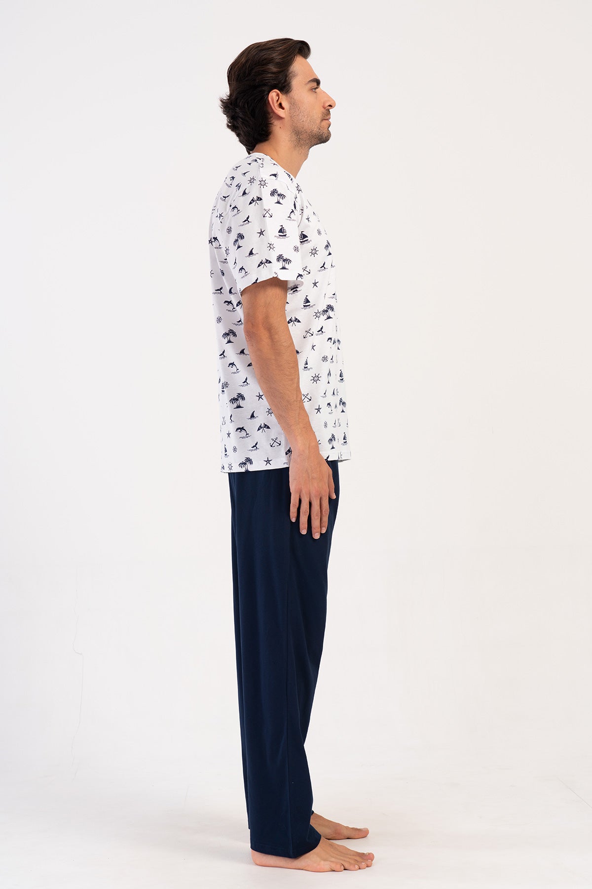 CEPLI ERKEK P.SUPREM O YAKA KISA KOL PIJAMA TAKIM