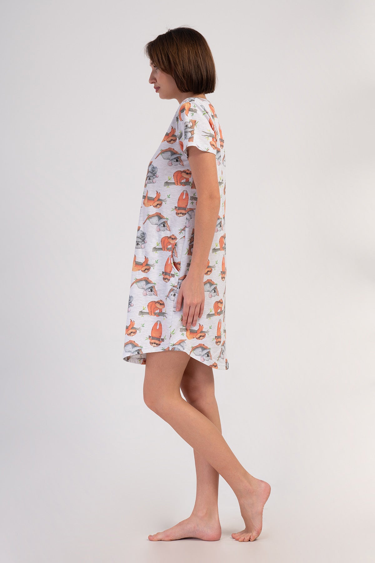 KADIN P.SUPREM O YAKA KISA KOL ETEGI OVAL CEPLI TUNIK