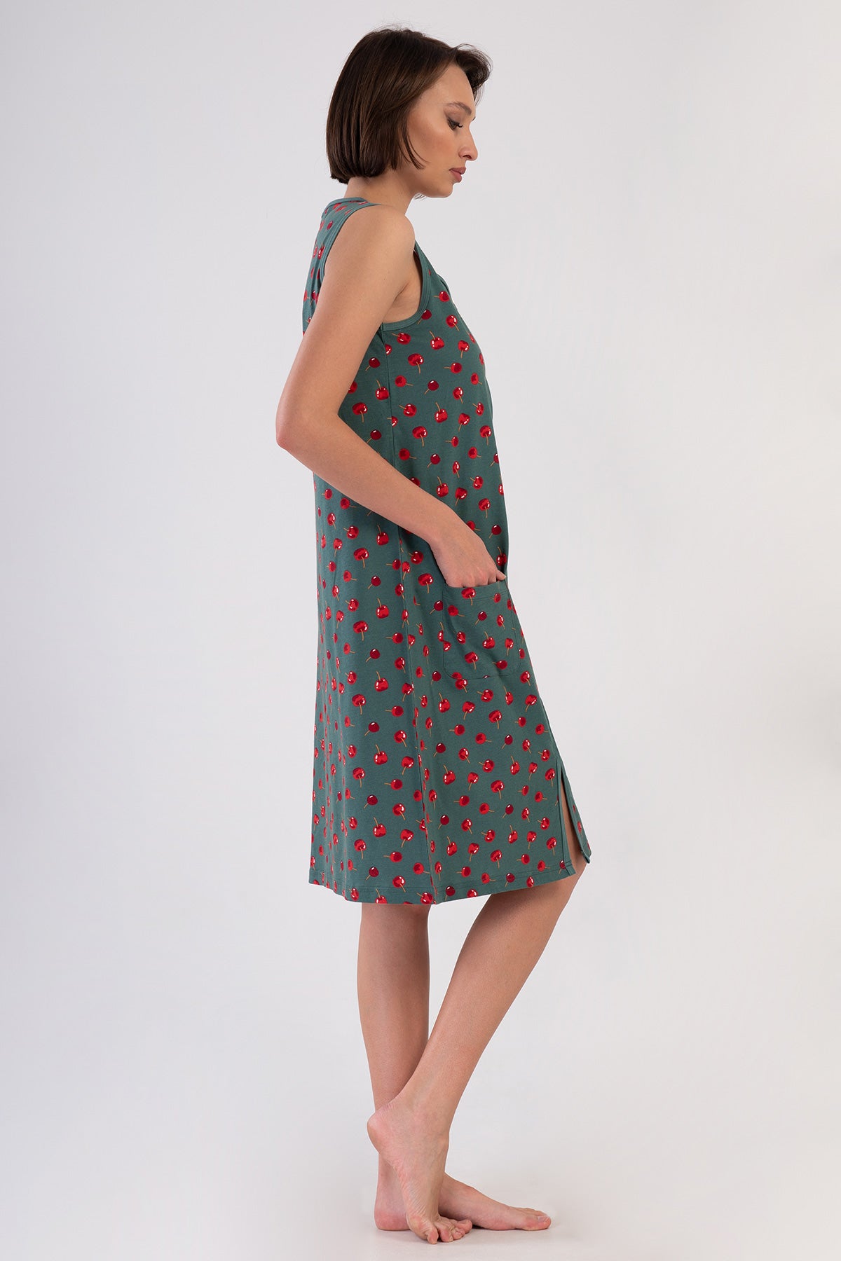 KADIN P.SUPREM GENIS ASKILI FERMUARLI CEPLI EV ELBISESI