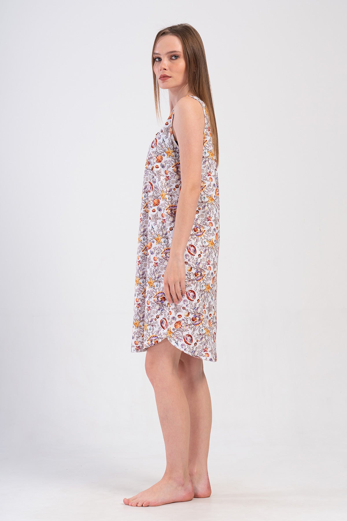 KADIN P.SUPREM GENIS ASKILI ETEGI OVAL TUNIK