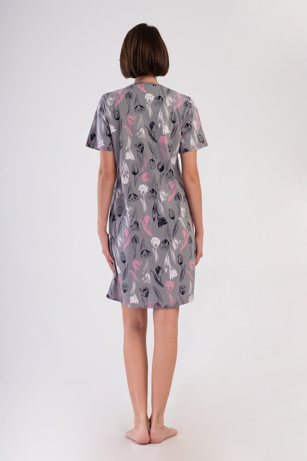 KADIN P.SUPREM DUGMELI KROSETALI FIYONKLU KISA KOL TUNIK