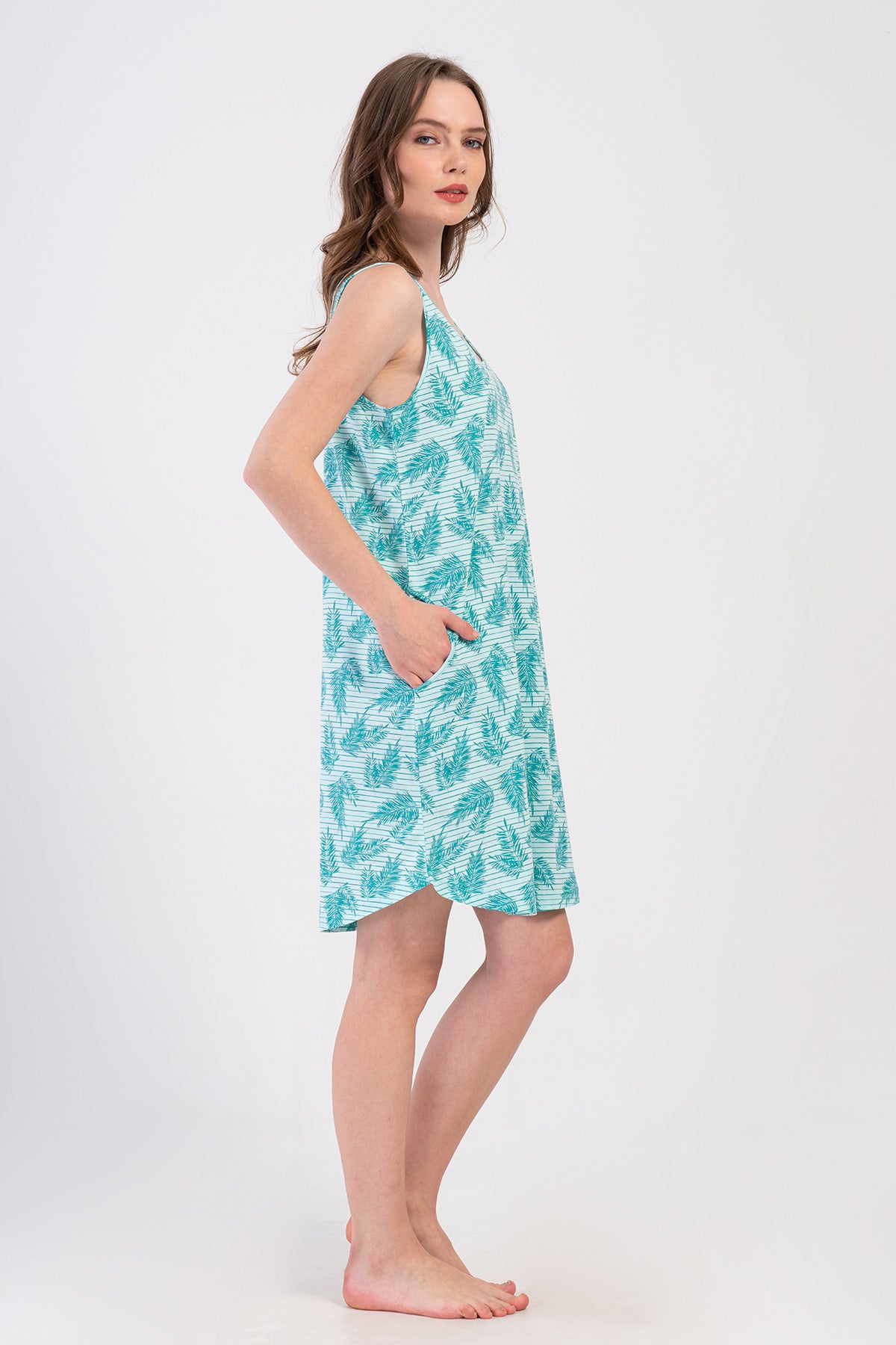 KADIN P.SUPREM GENIS ASKILI ETEGI OVAL CEPLI TUNIK