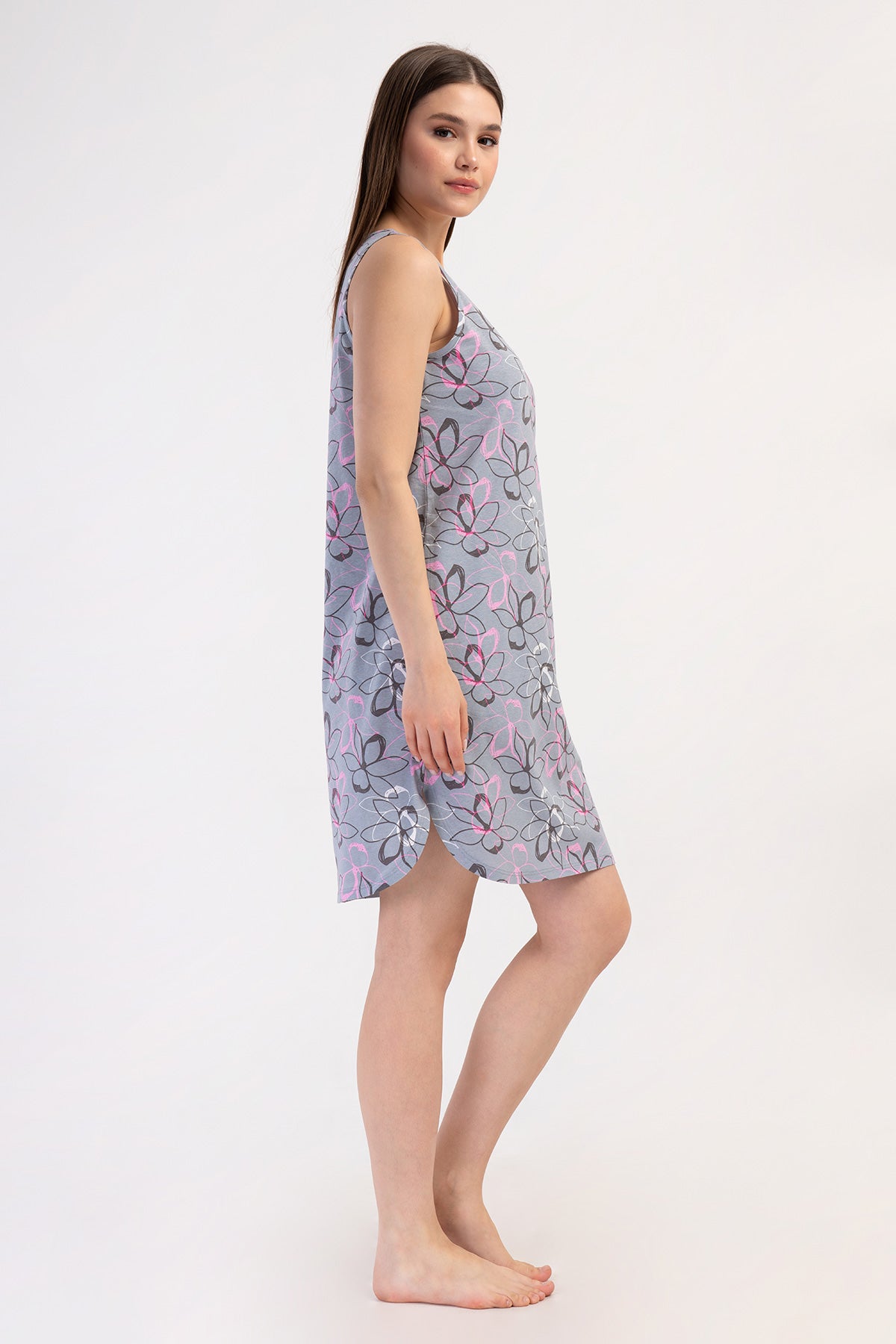 KADIN P.SUPREM O YAKA GENIS ASKILI ETEGI OVAL CEPLI TUNIK