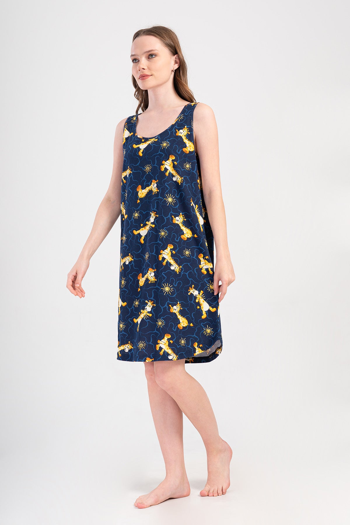 KADIN P.SUPREM GENIS ASKILI ETEGI OVAL TUNIK