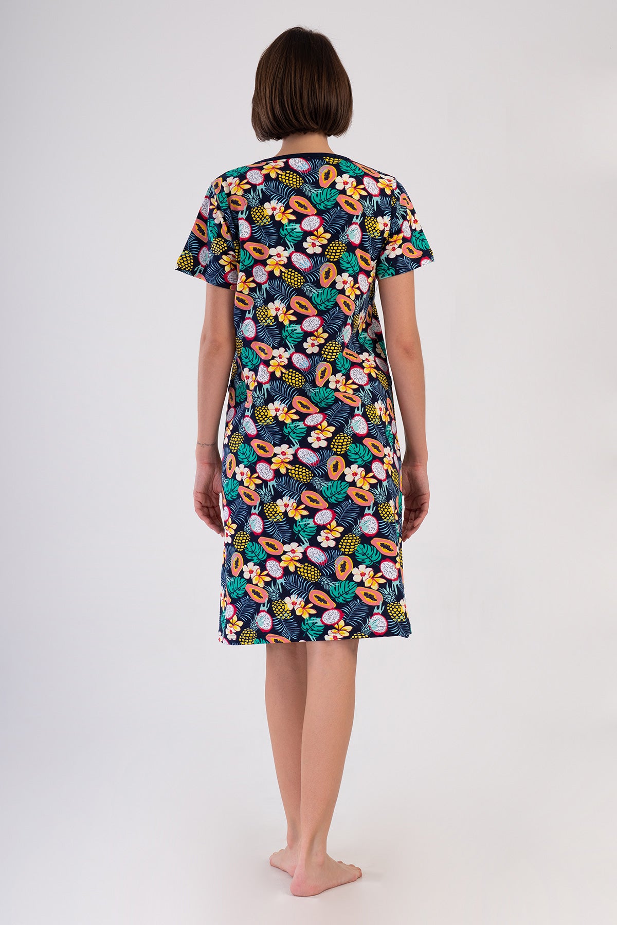 KADIN P.SUPREM KISA KOL FERMUARLI CEPLI EV ELBISESI