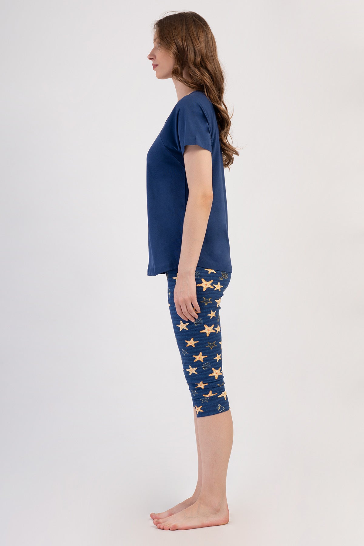 KADIN LYC SUPREM O YAKA REGLAN KISA KOL ETEGI OVAL MANSETLI KAPRI TAKIM