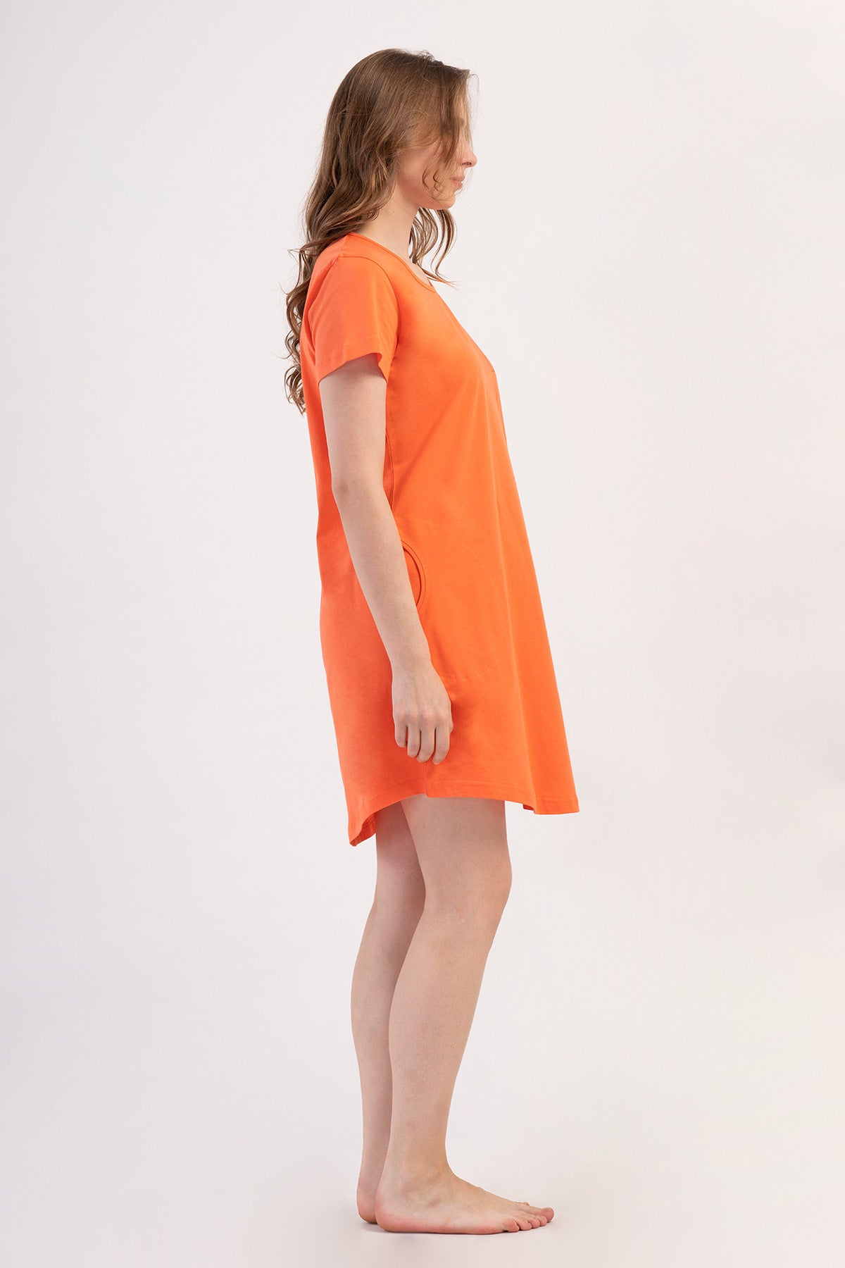 KADIN P.SUPREM O YAKA KISA KOL ETEGI OVAL CEPLI TUNIK