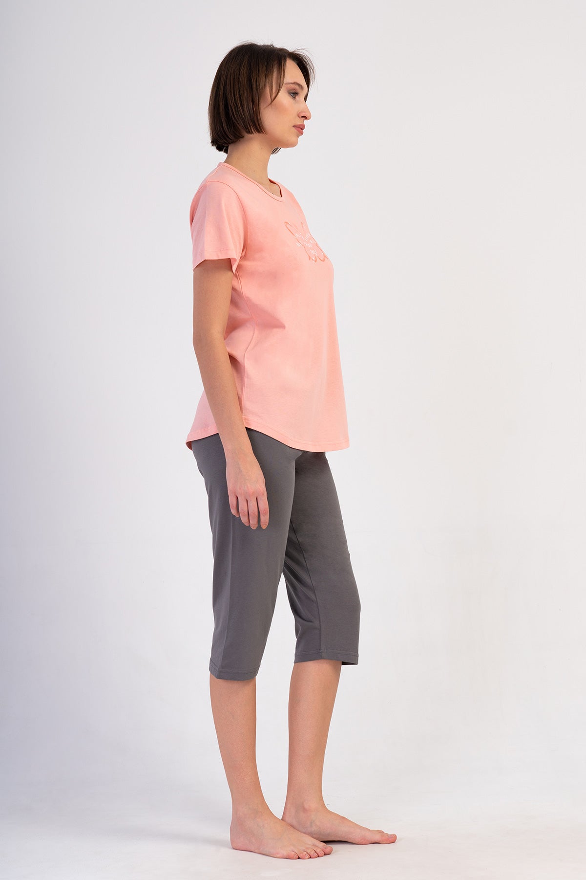 KADIN P.SUPREM O YAKA KISA KOL ETEGI OVAL KAPRI TAKIM