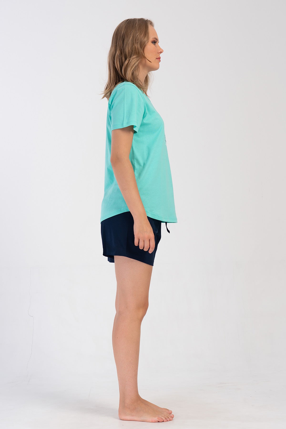 KADIN P.SUPREM XXL O YAKA KISA KOL ETEGI OVAL SORT TAKIM