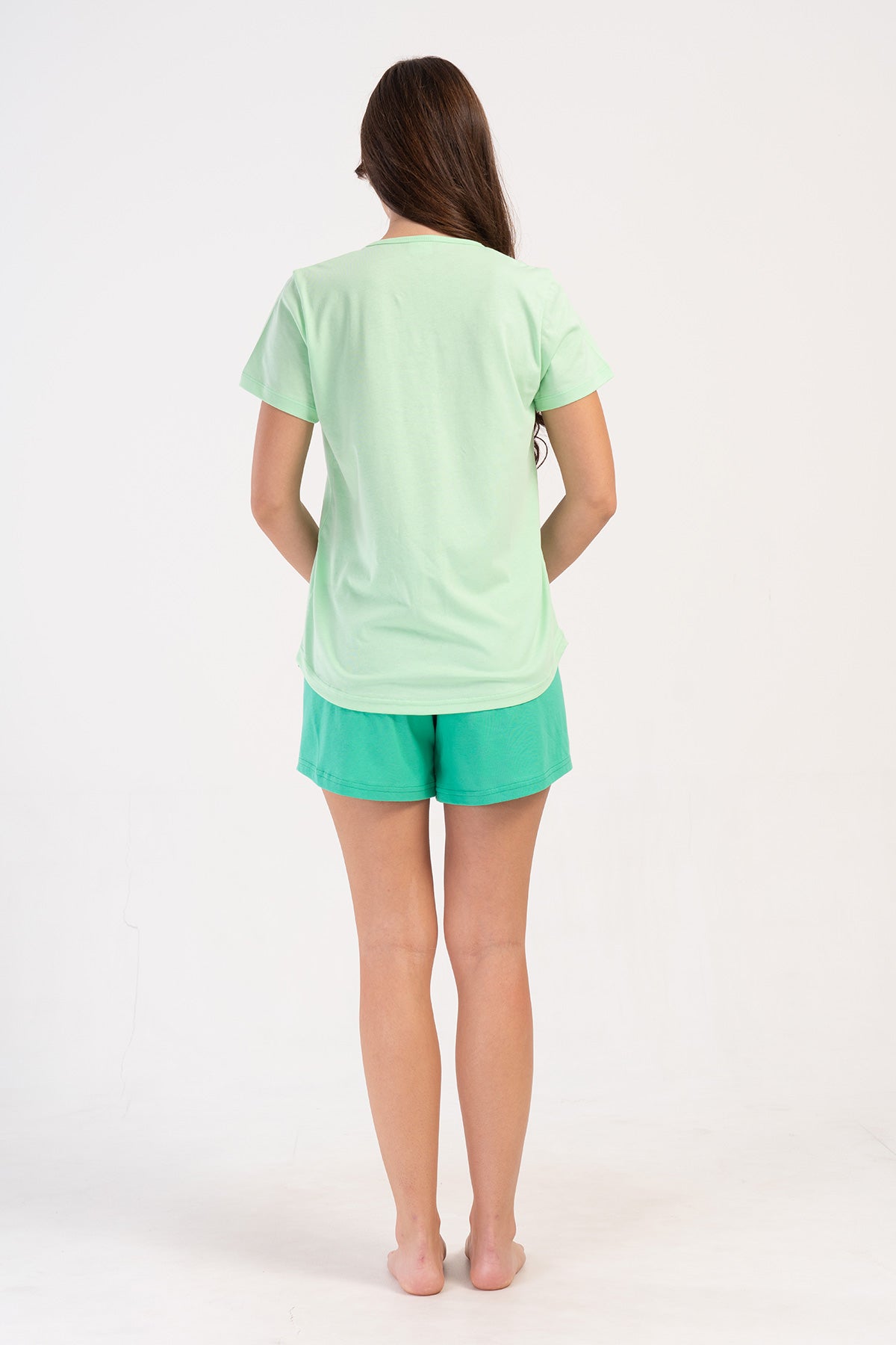 KADIN P.SUPREM O YAKA KISA KOL ETEGI OVAL SORT TAKIM