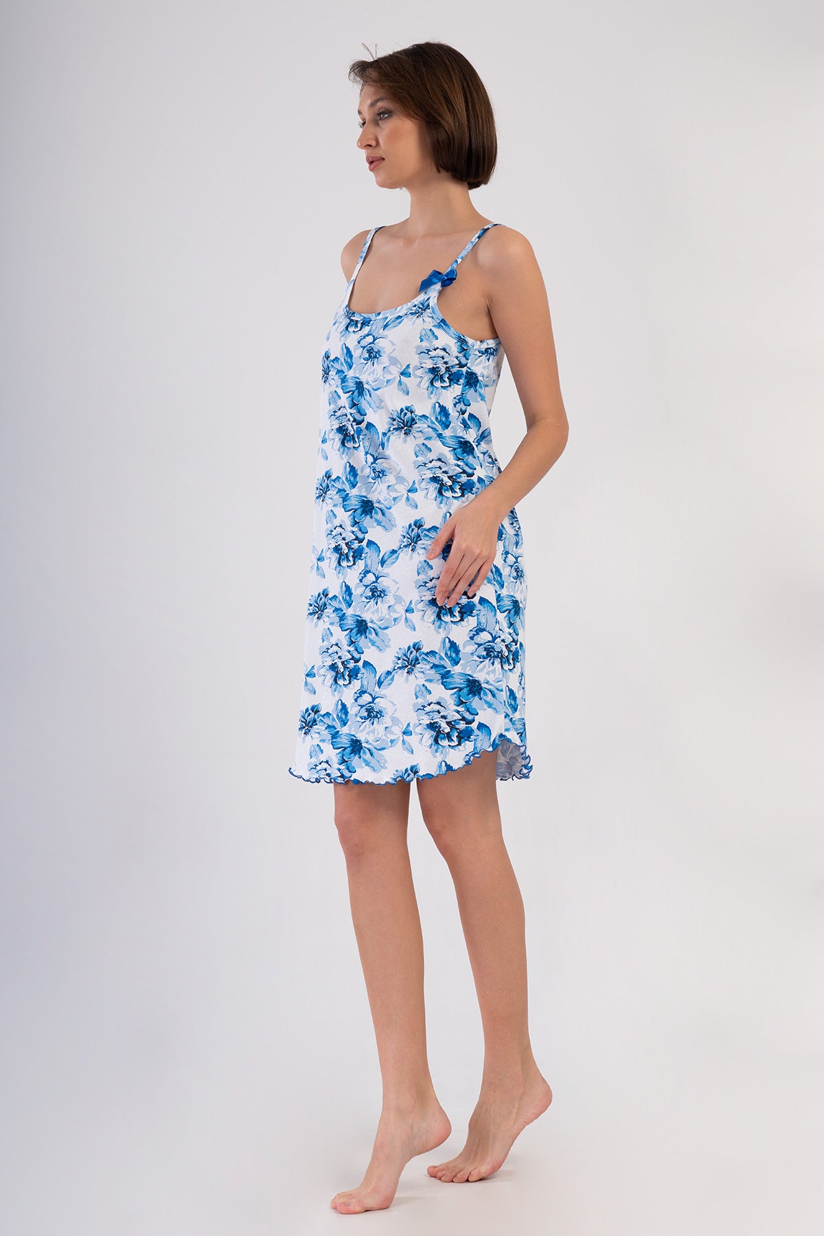 KADIN P.SUPREM IP ASKILI FIYONKLU BIBILALI ETEGI OVAL TUNIK