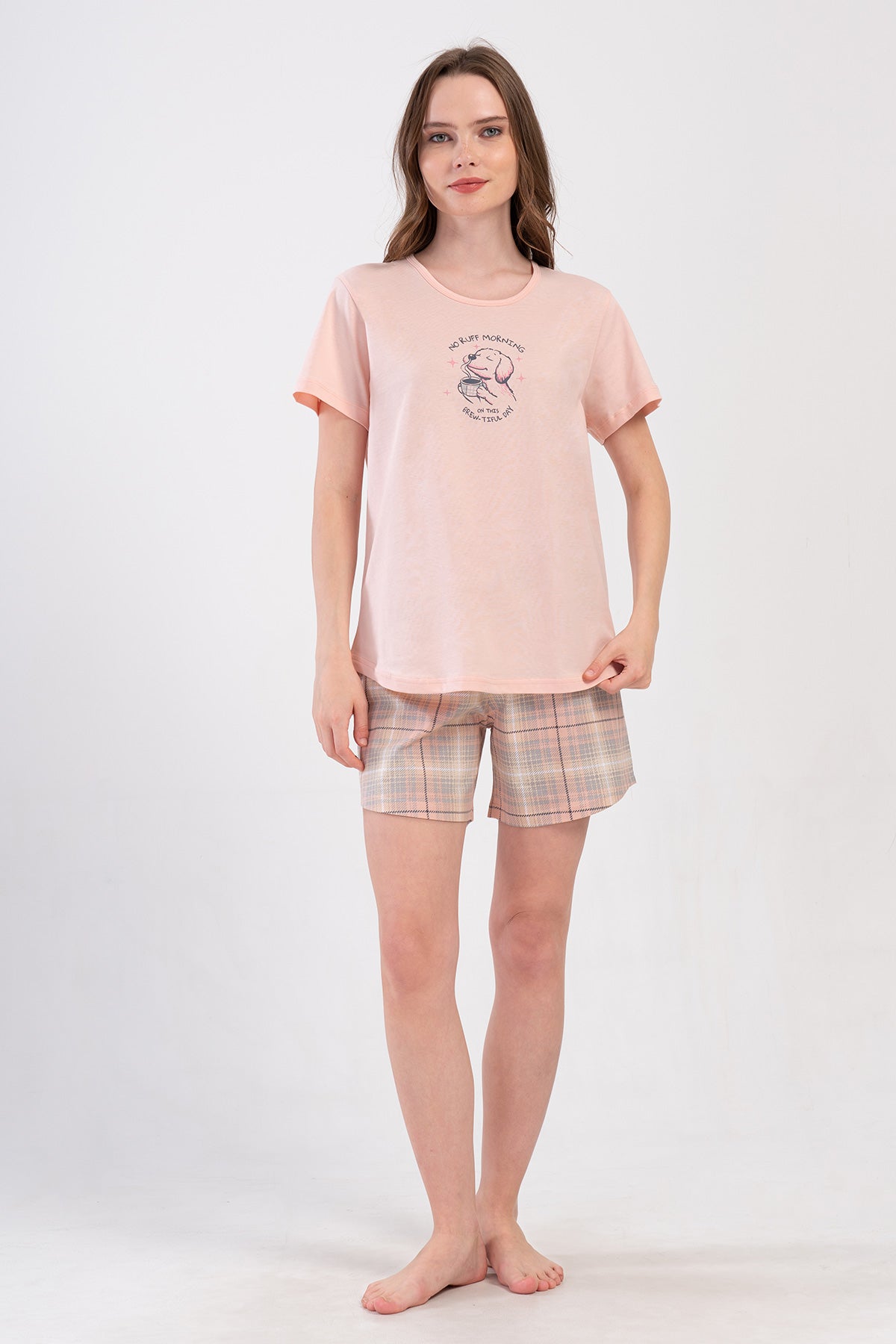 KADIN P.SUPREM O YAKA KISA KOL ETEGI OVAL SORT TAKIM