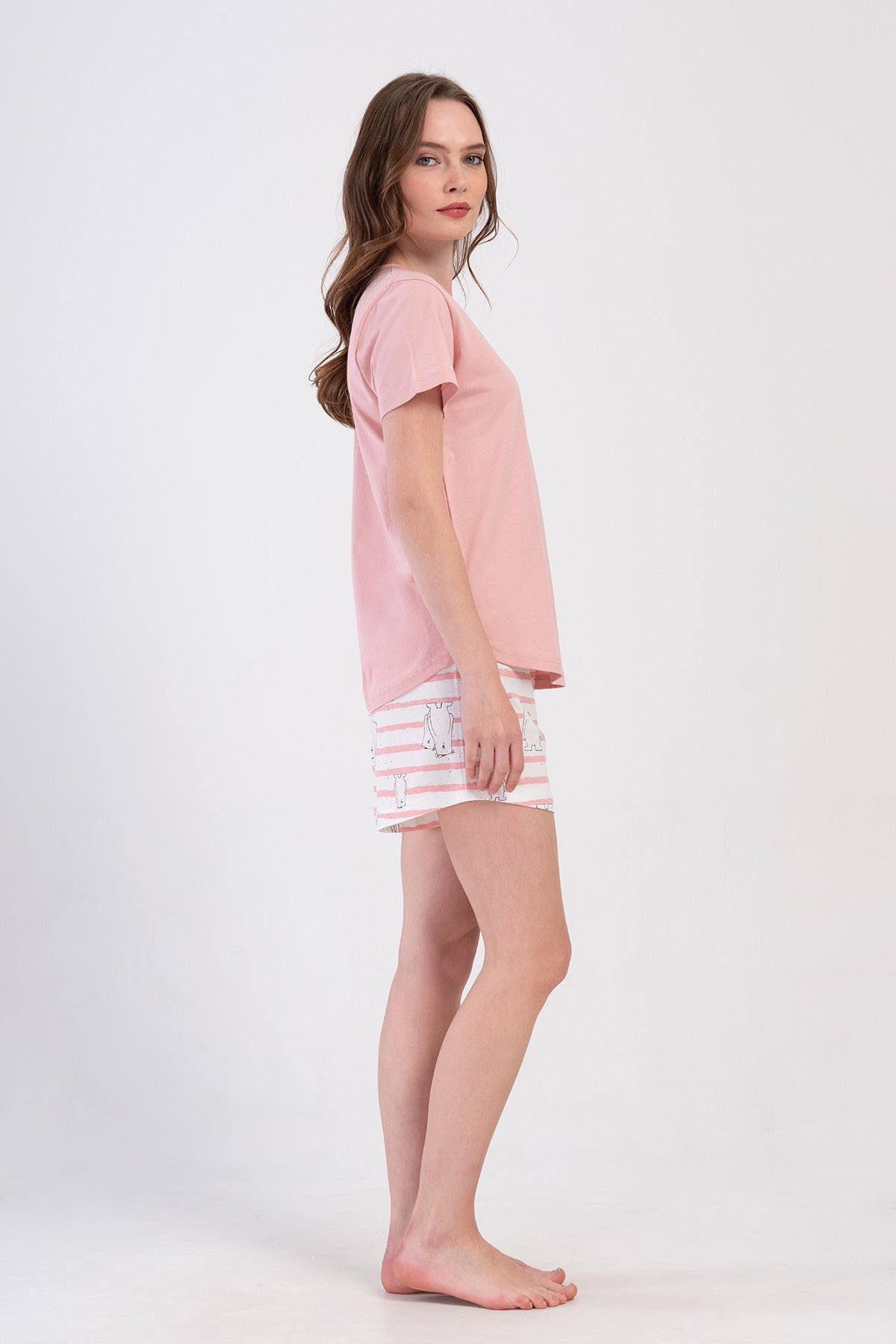 KADIN P.SUPREM O YAKA KISA KOL ETEGI OVAL SORT TAKIM