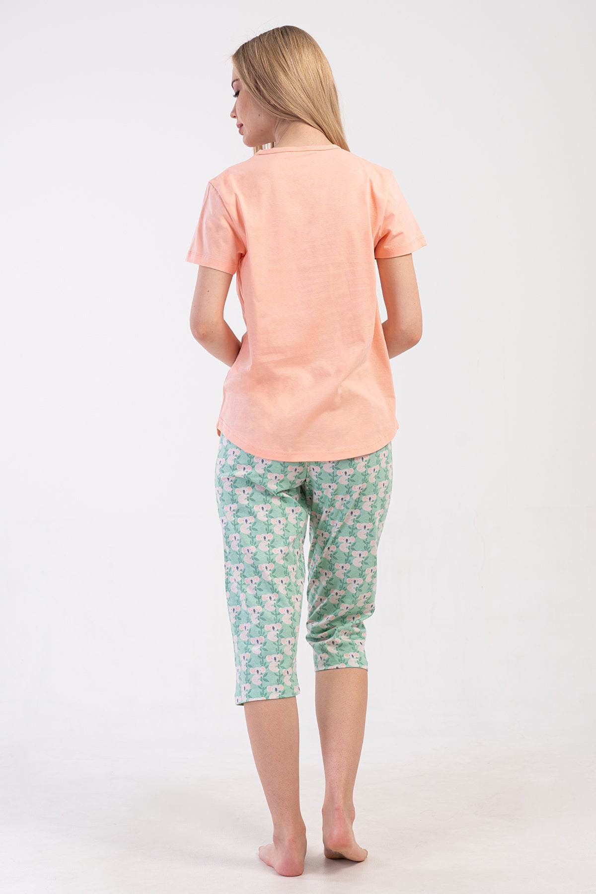 KADIN P.SUPREM O YAKA KISA KOL ETEGI OVAL KAPRI TAKIM - BABY PINK