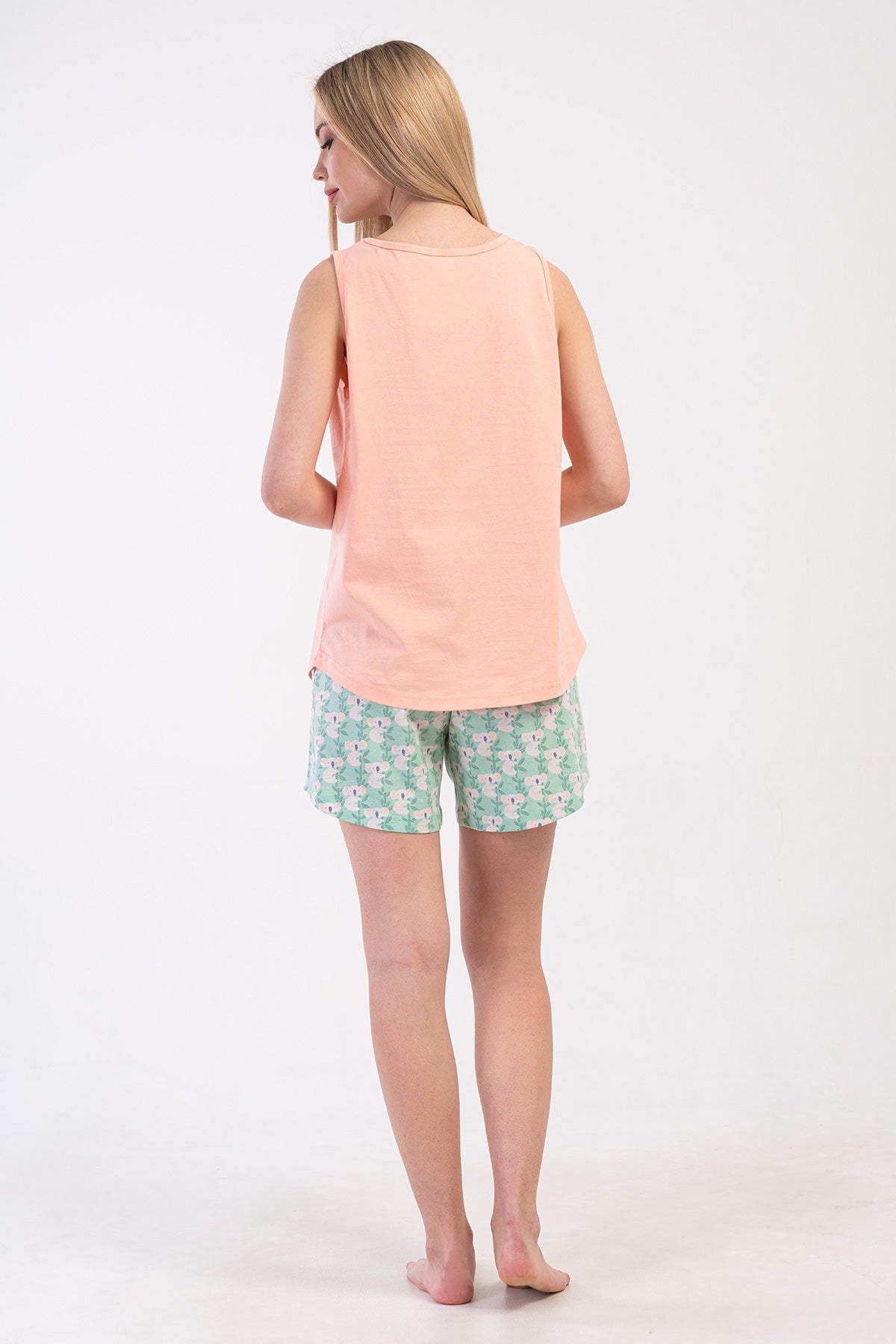 KADIN P.SUPREM XXL O YAKA GENIS ASKILI ETEGI OVAL SORT TAKIM - BABY PINK