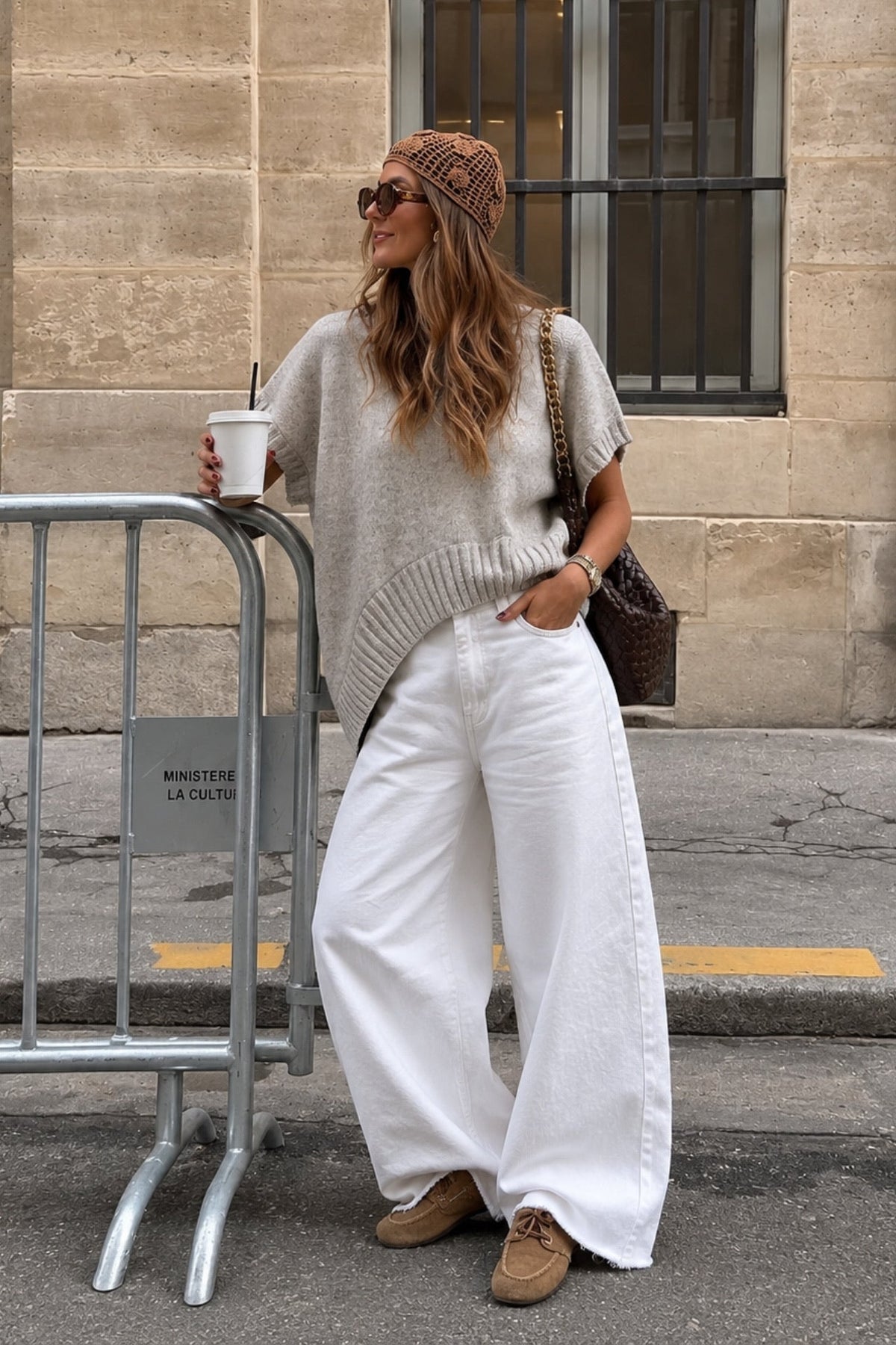 Oversize Basic Triko Süveter - Antrasit