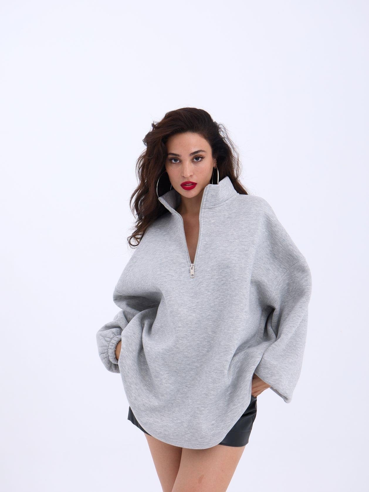 4987 SWEAT-GRİ GRİ L