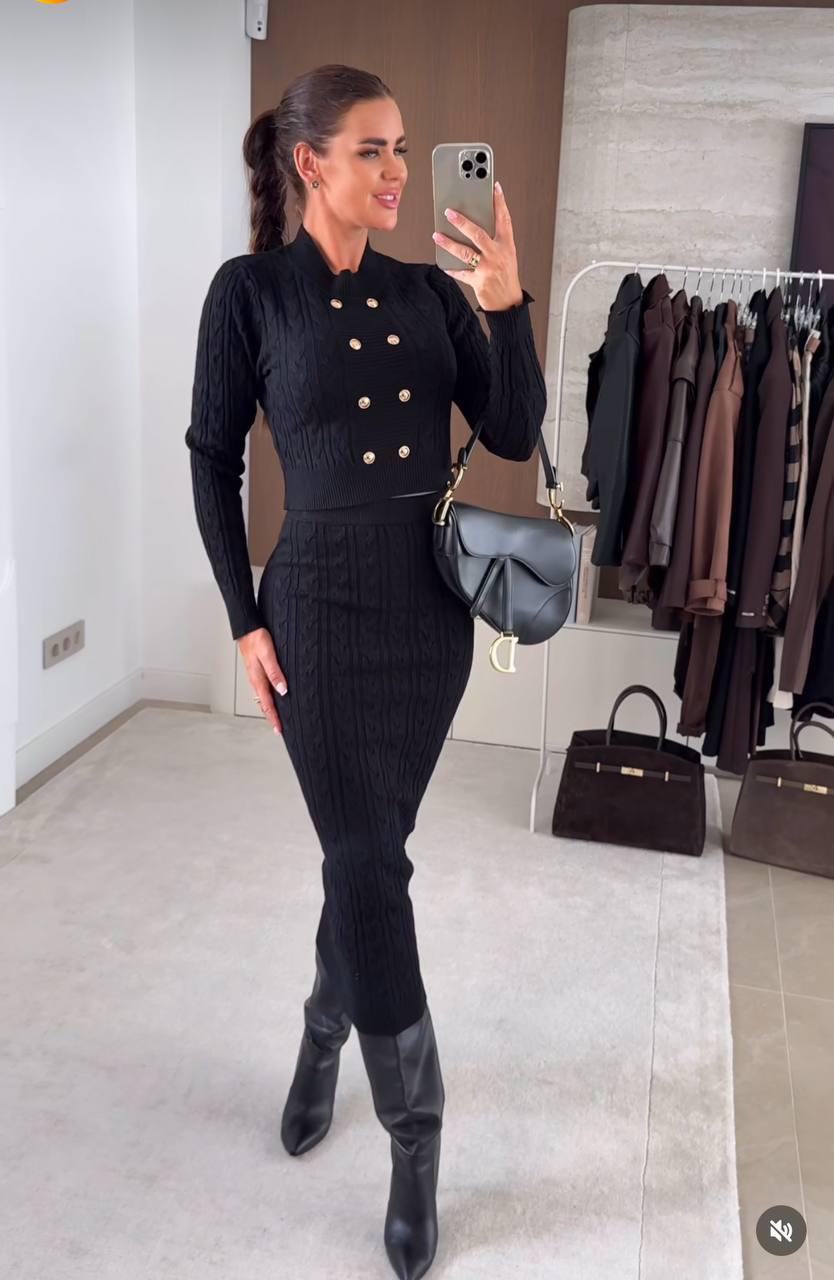 Zarif Kalem Etekli Triko Takım 1569