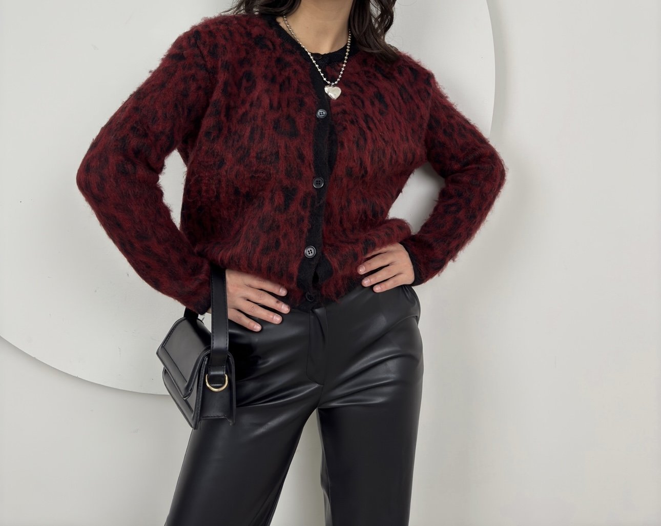 5017 LEOPAR DESEN TRİKO HIRKA