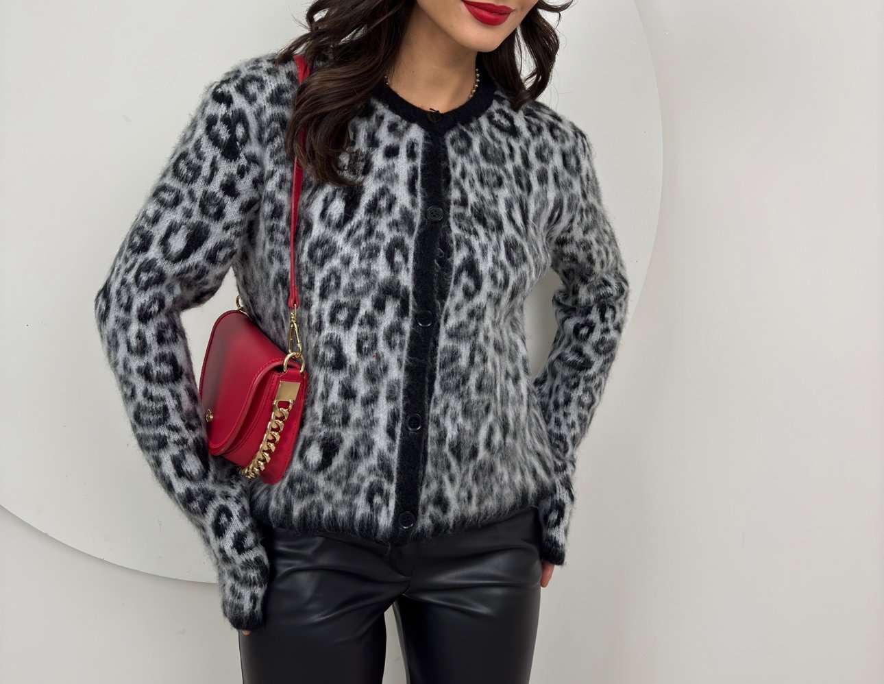 5017 LEOPAR DESEN TRİKO HIRKA