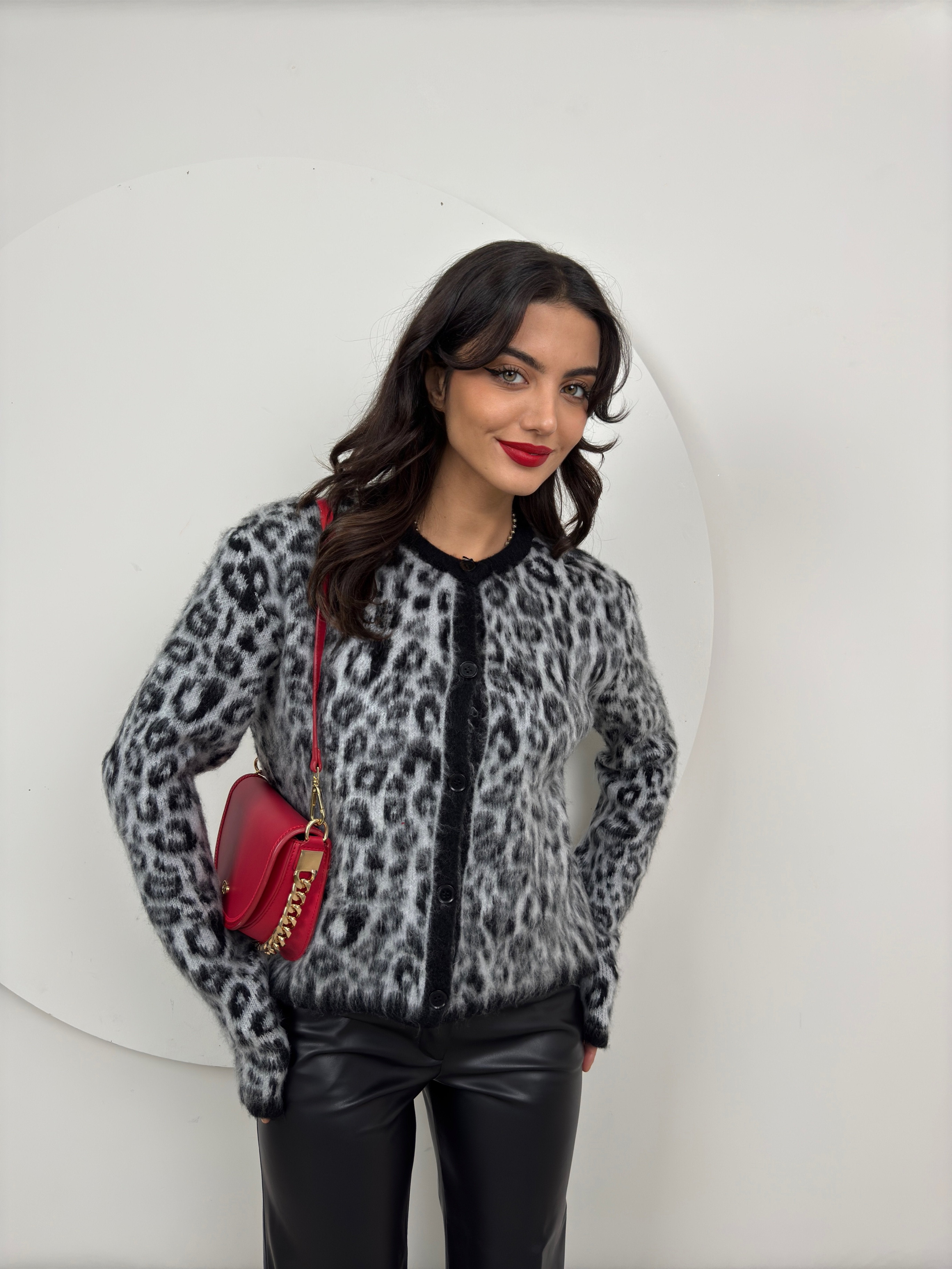 5017 LEOPAR DESEN TRİKO HIRKA