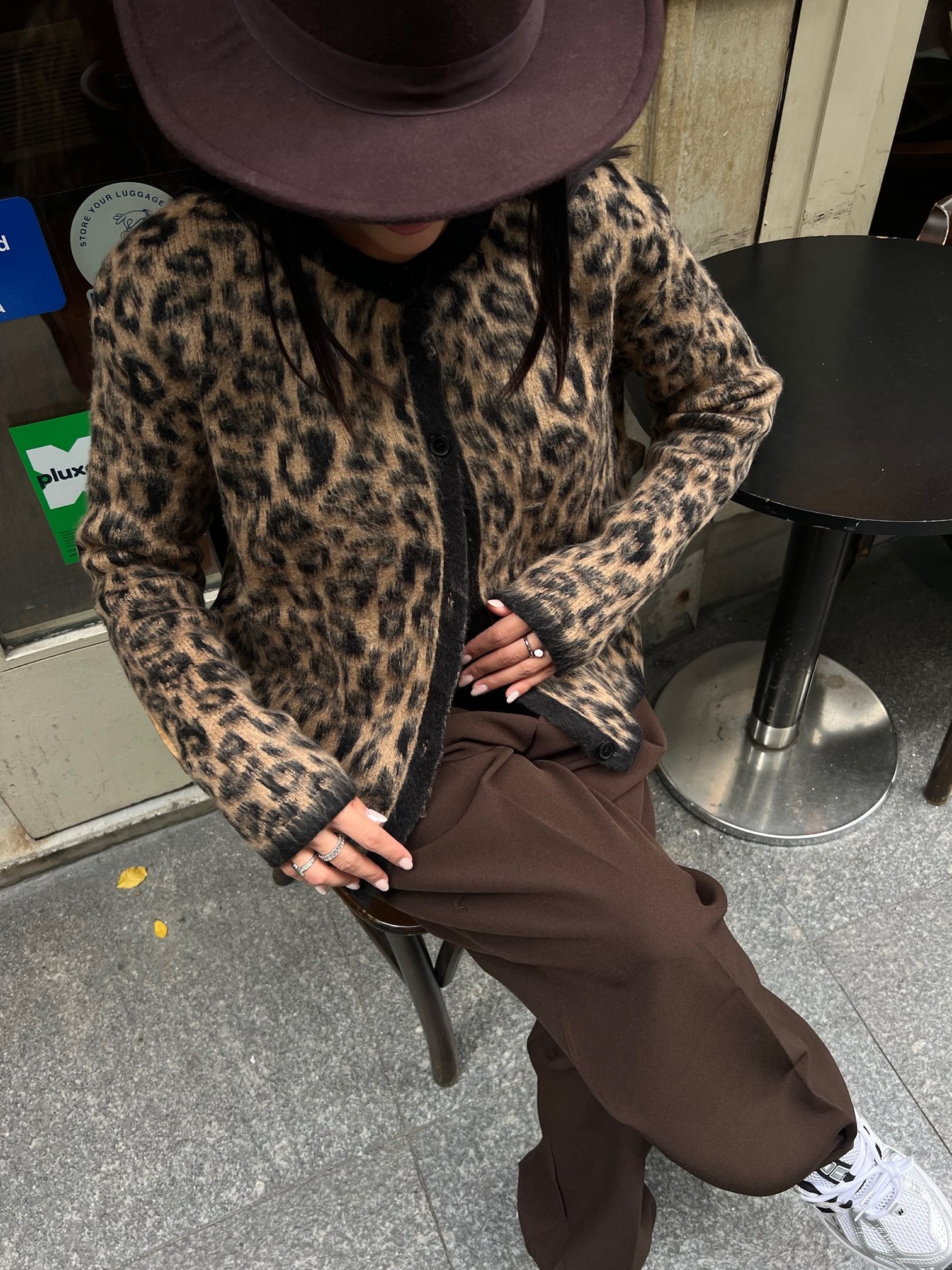 5017 LEOPAR DESEN TRİKO HIRKA