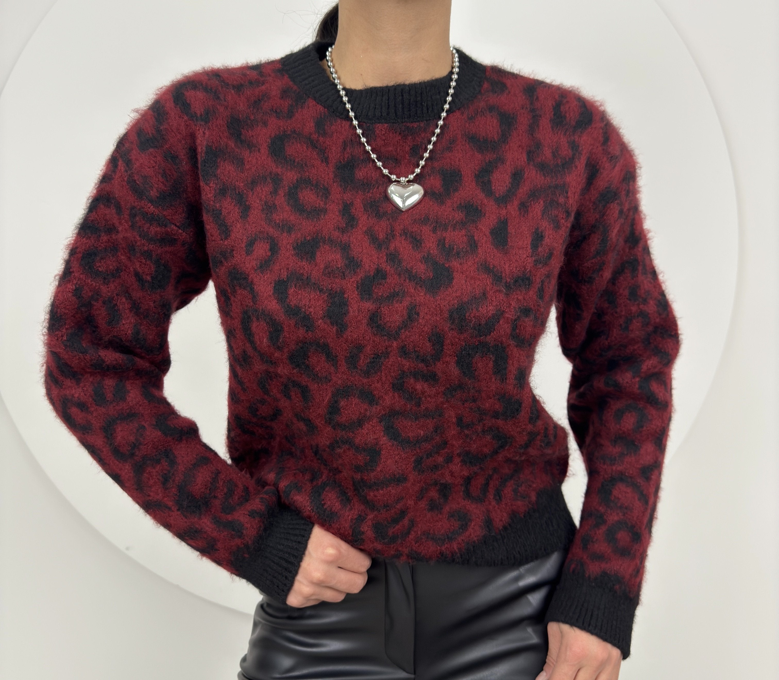 5023 LEOPAR DESEN KAZAK