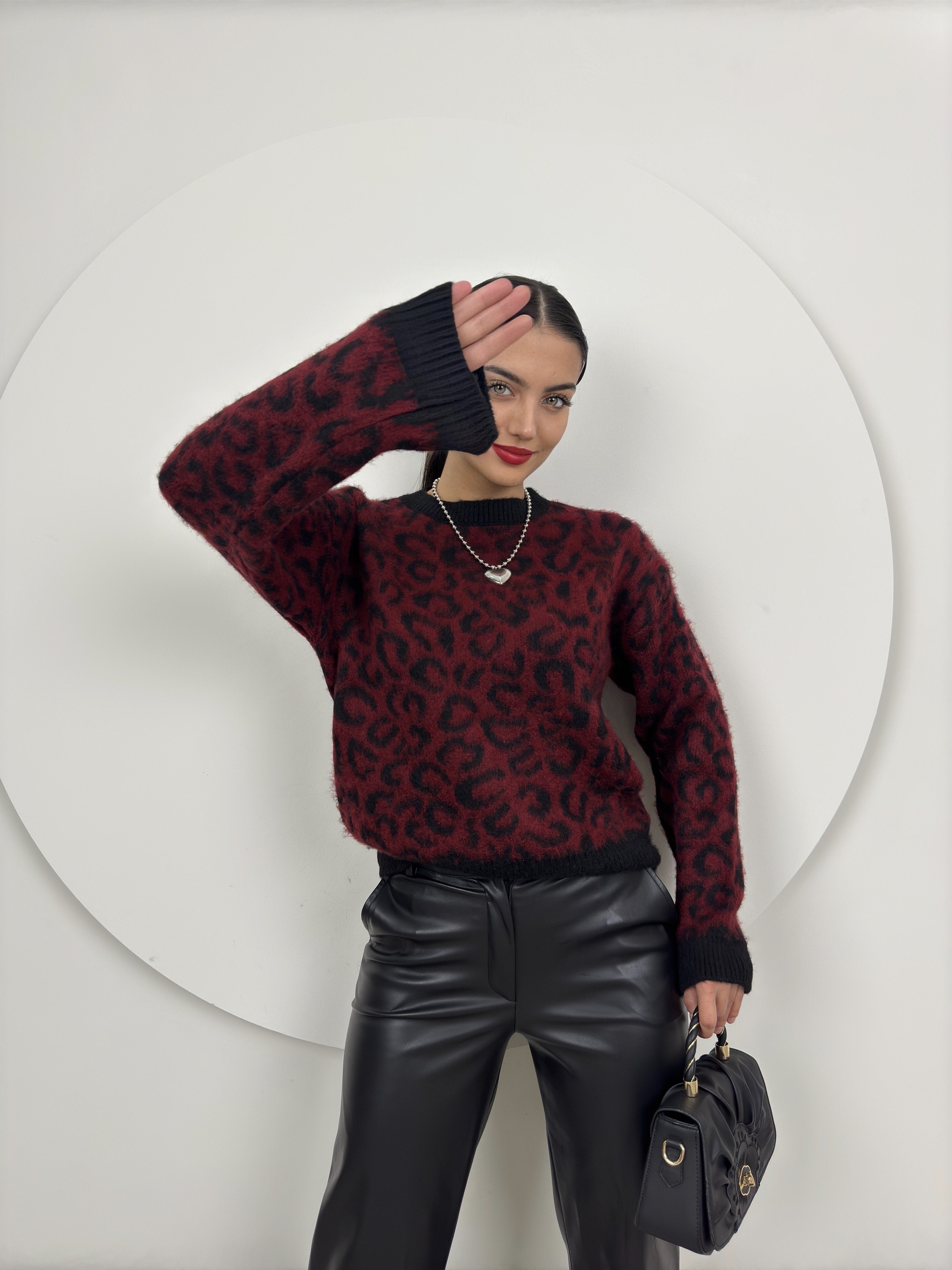 5023 LEOPAR DESEN KAZAK
