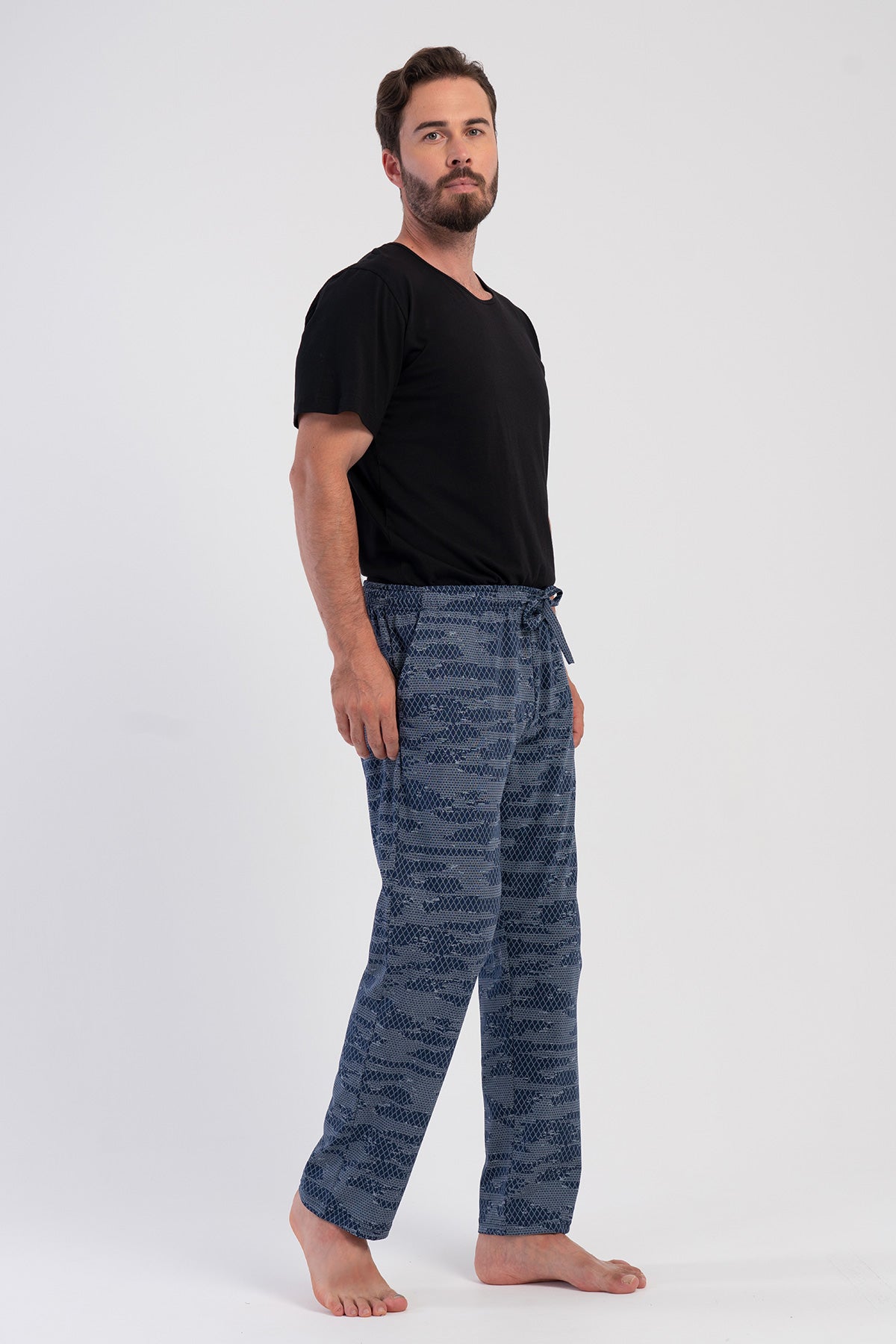 CEPLI ERKEK P.SUPREM XXL TEK ALT PIJAMA - Y.LACIVERT