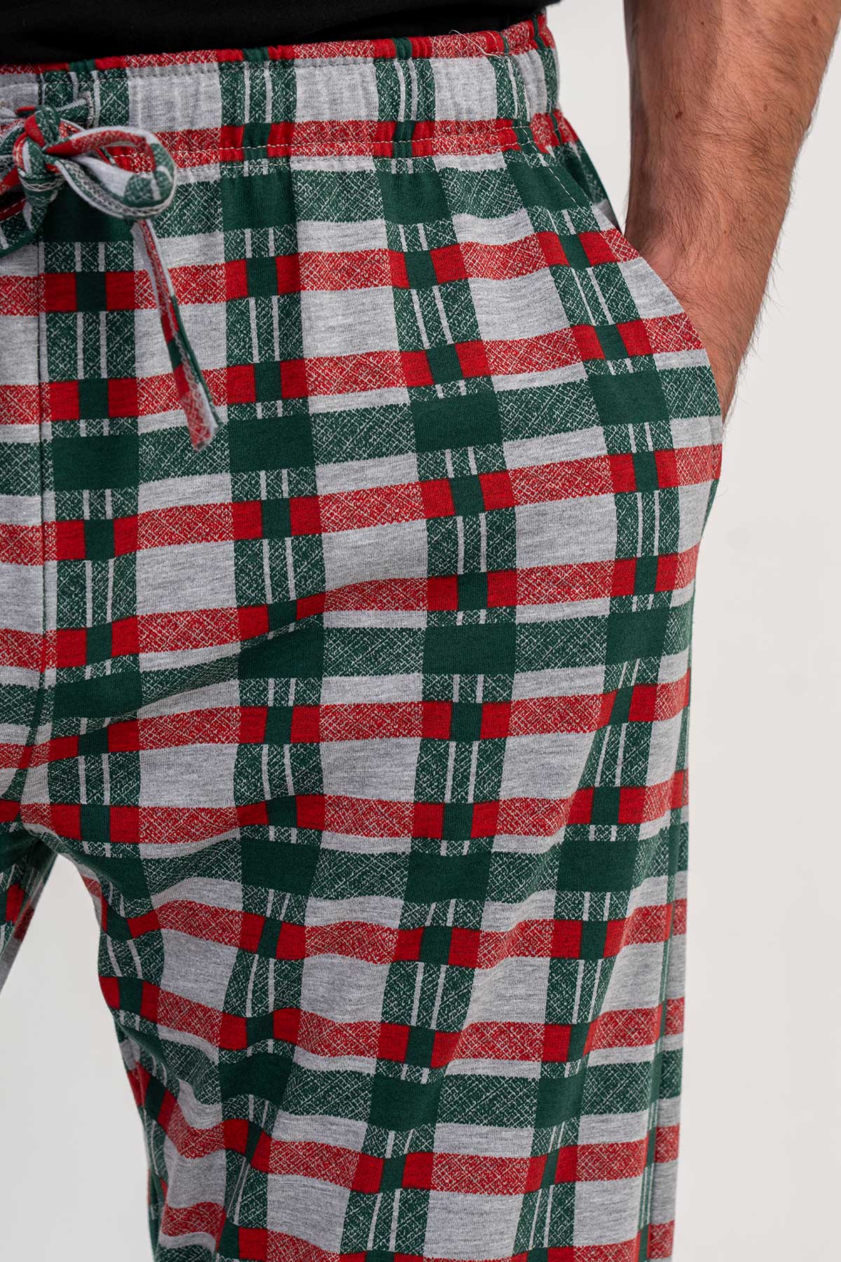 ERKEK P.SUPREM CEPLI TEK ALT PIJAMA - YESIL