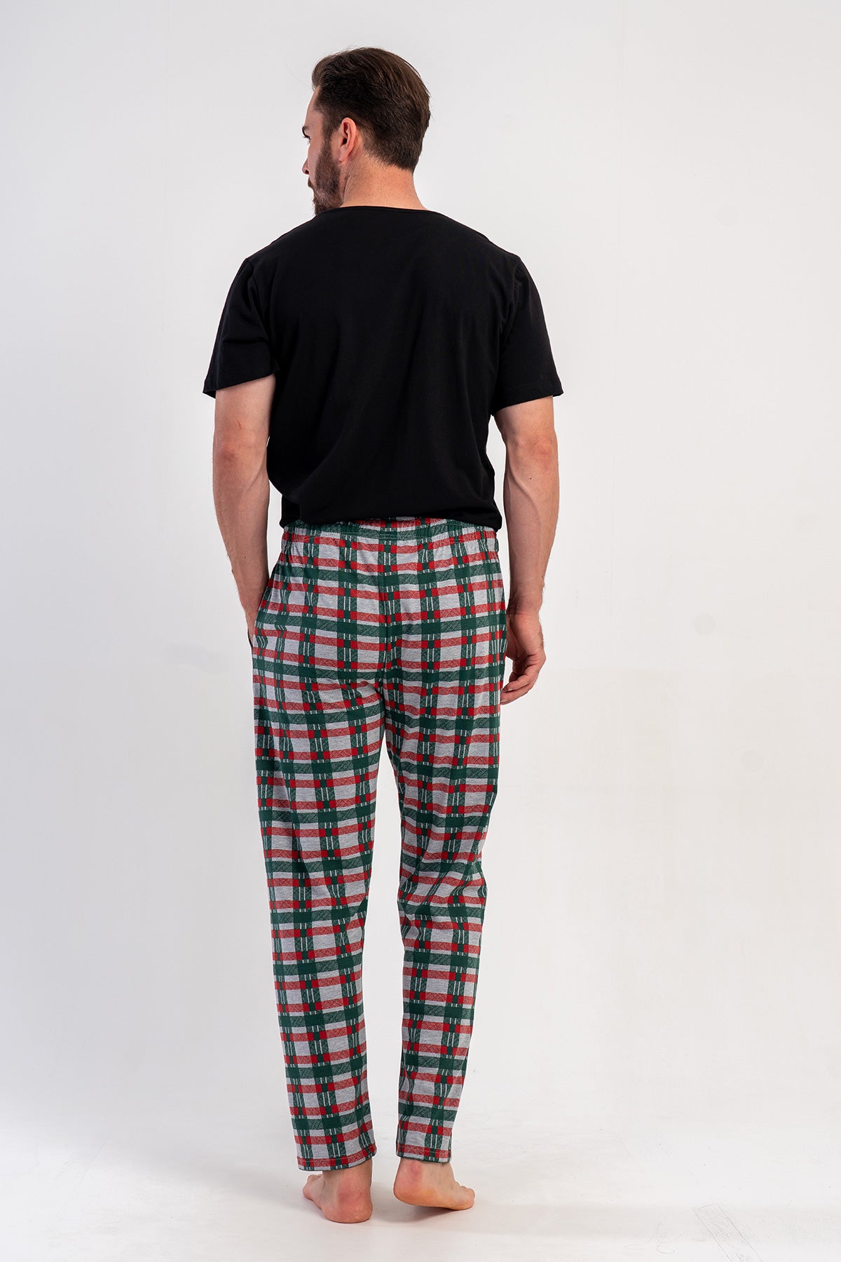 ERKEK P.SUPREM CEPLI TEK ALT PIJAMA - YESIL