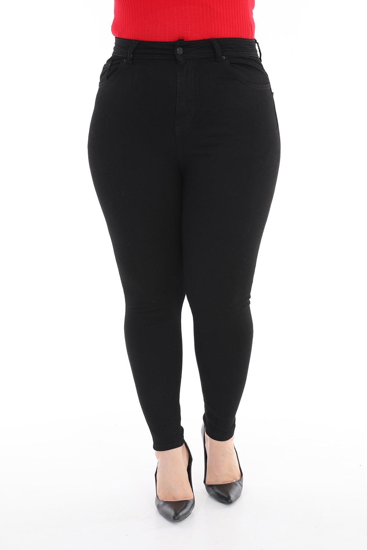 Skinny Tam Boy Kot Pantolon - Siyah - (44-50) - 2