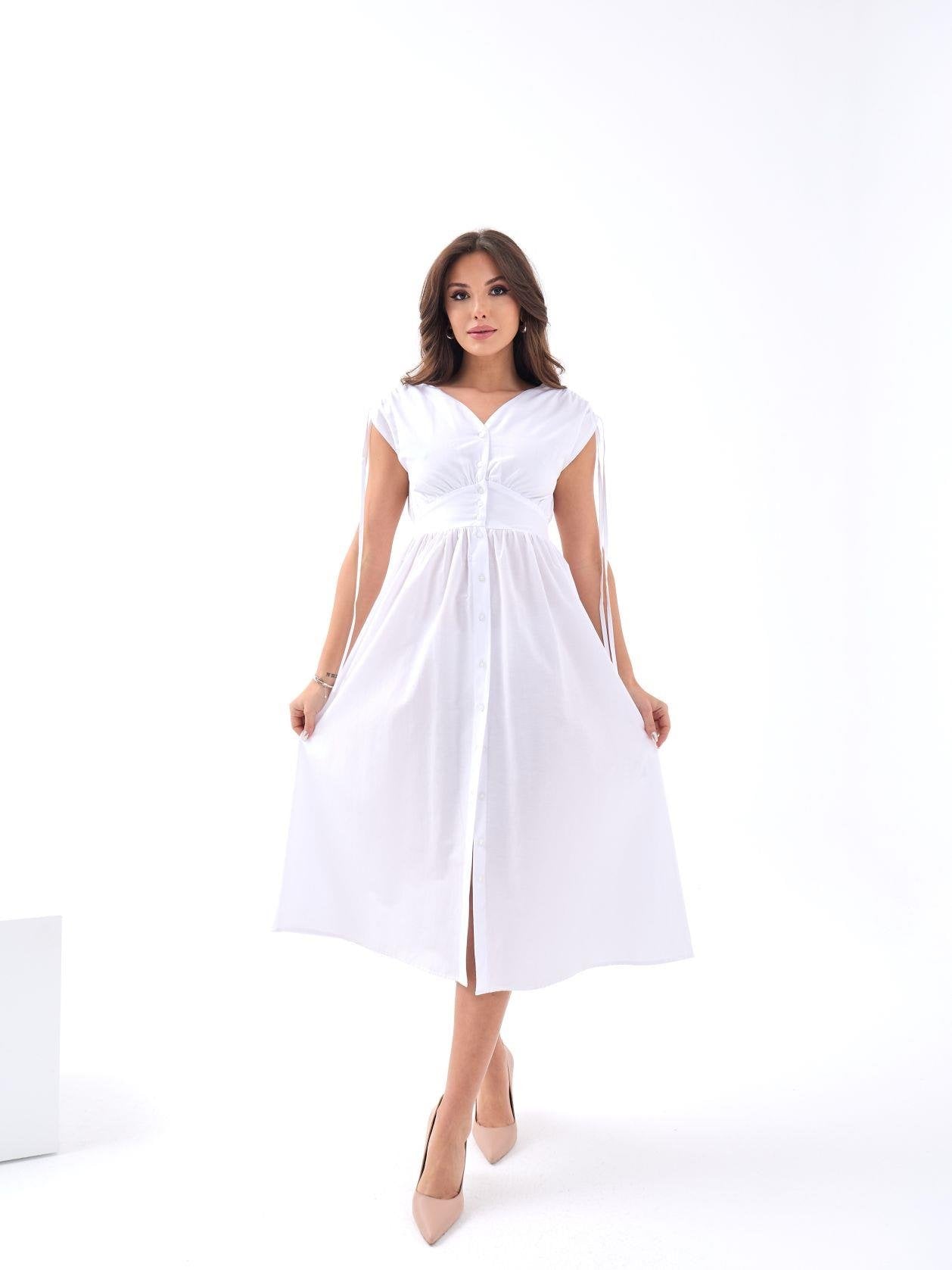 5486 ELBİSE-BEYAZ BEYAZ L