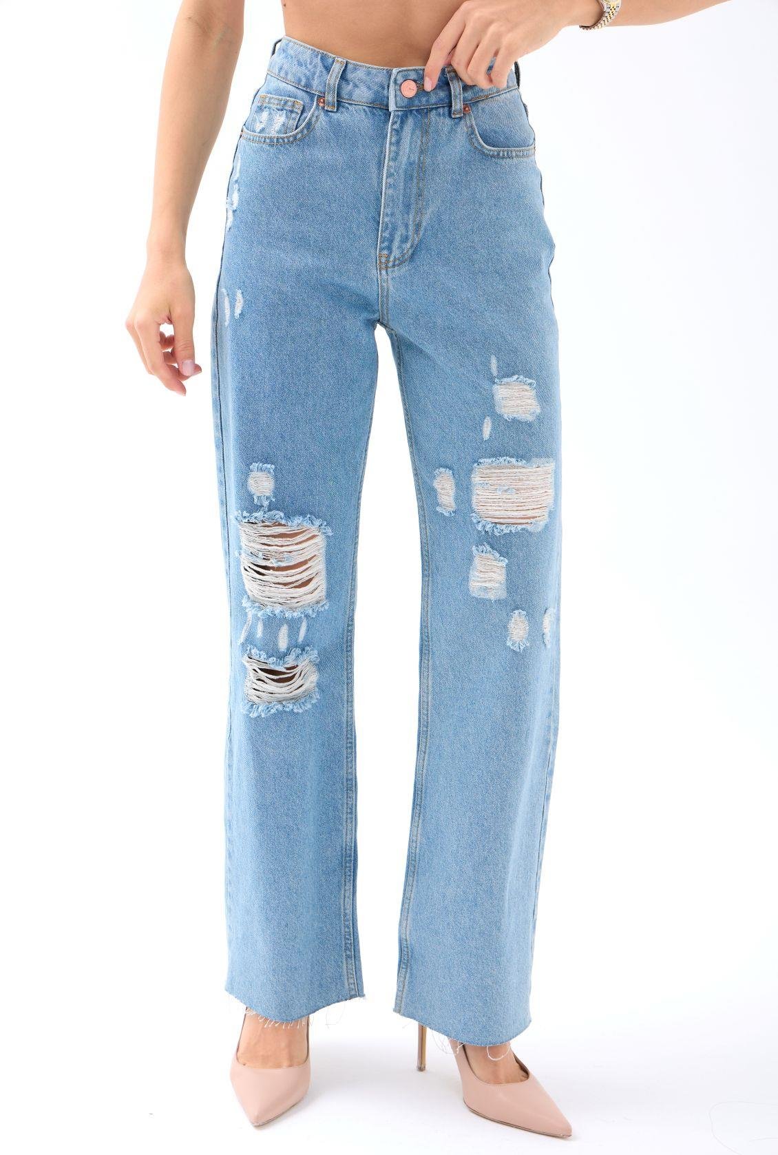 5747 KOT PANTOLON-MAVİ