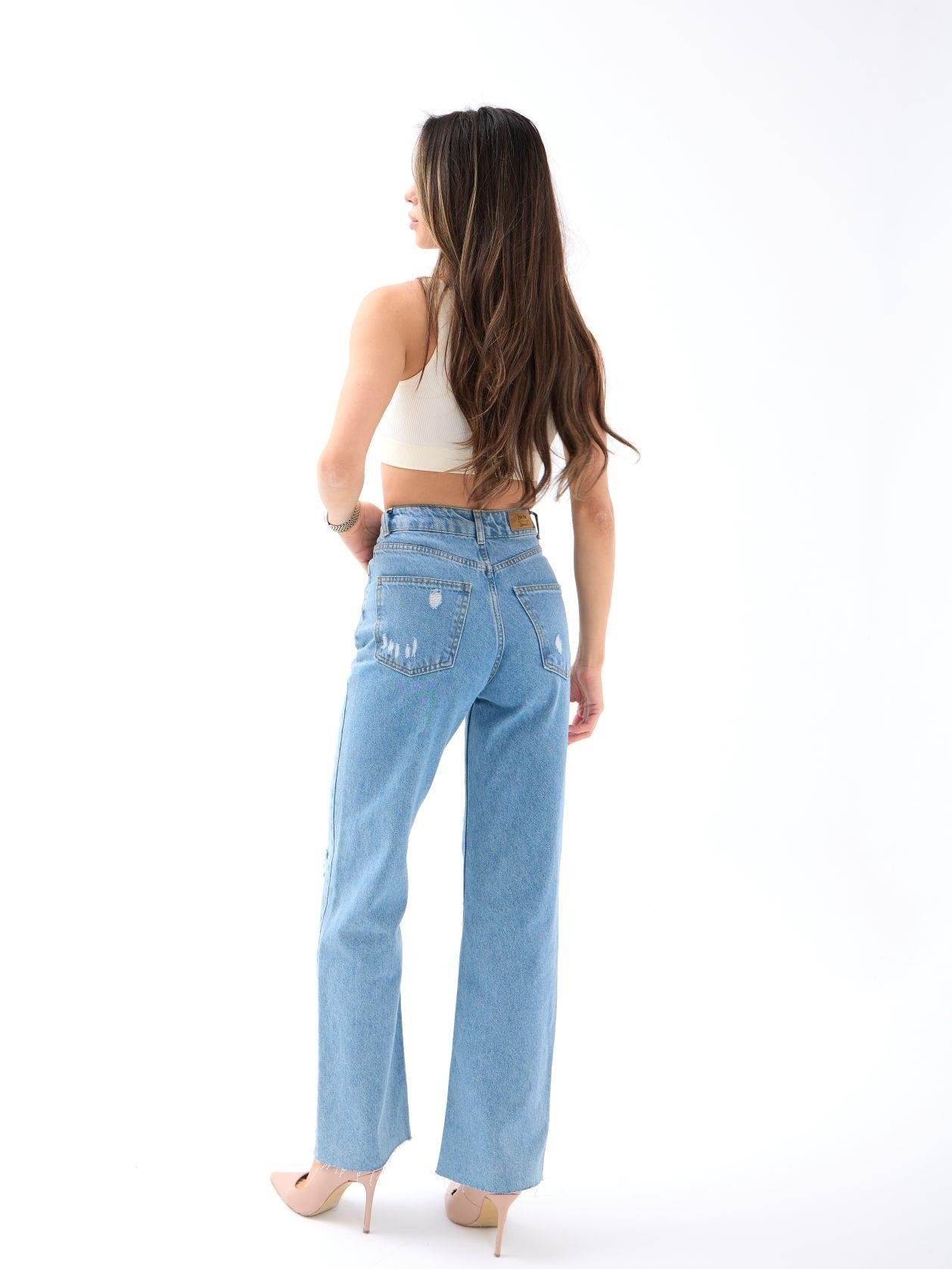 5747 KOT PANTOLON-MAVİ