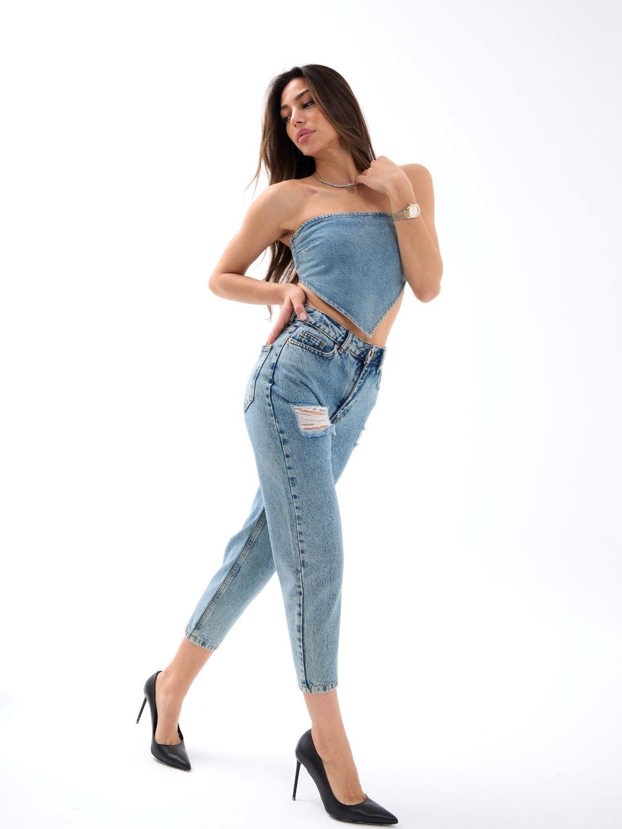 5778 DENİM CARROT FIT-MAVİ