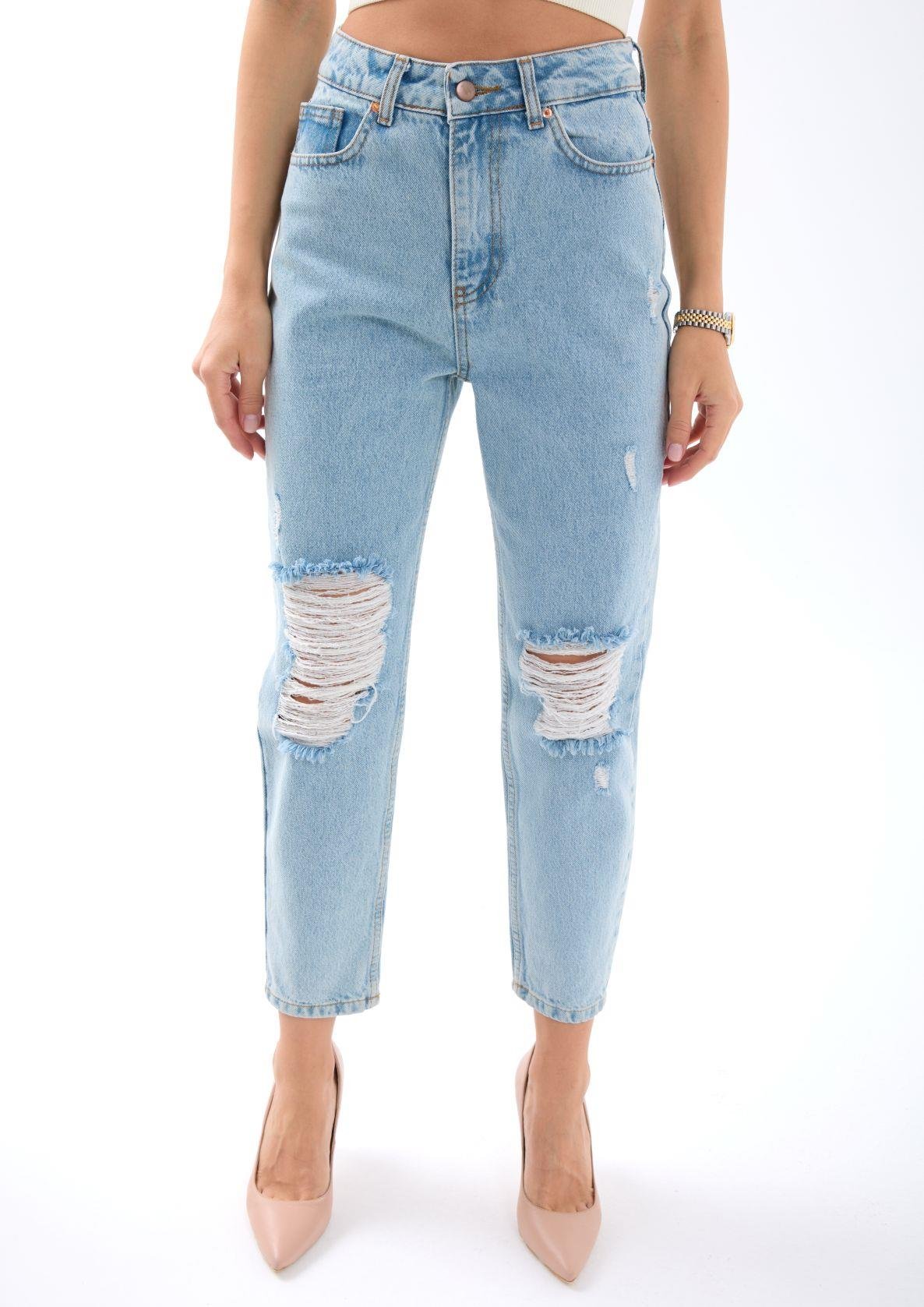5780 DENİM MOM FIT-MAVİ