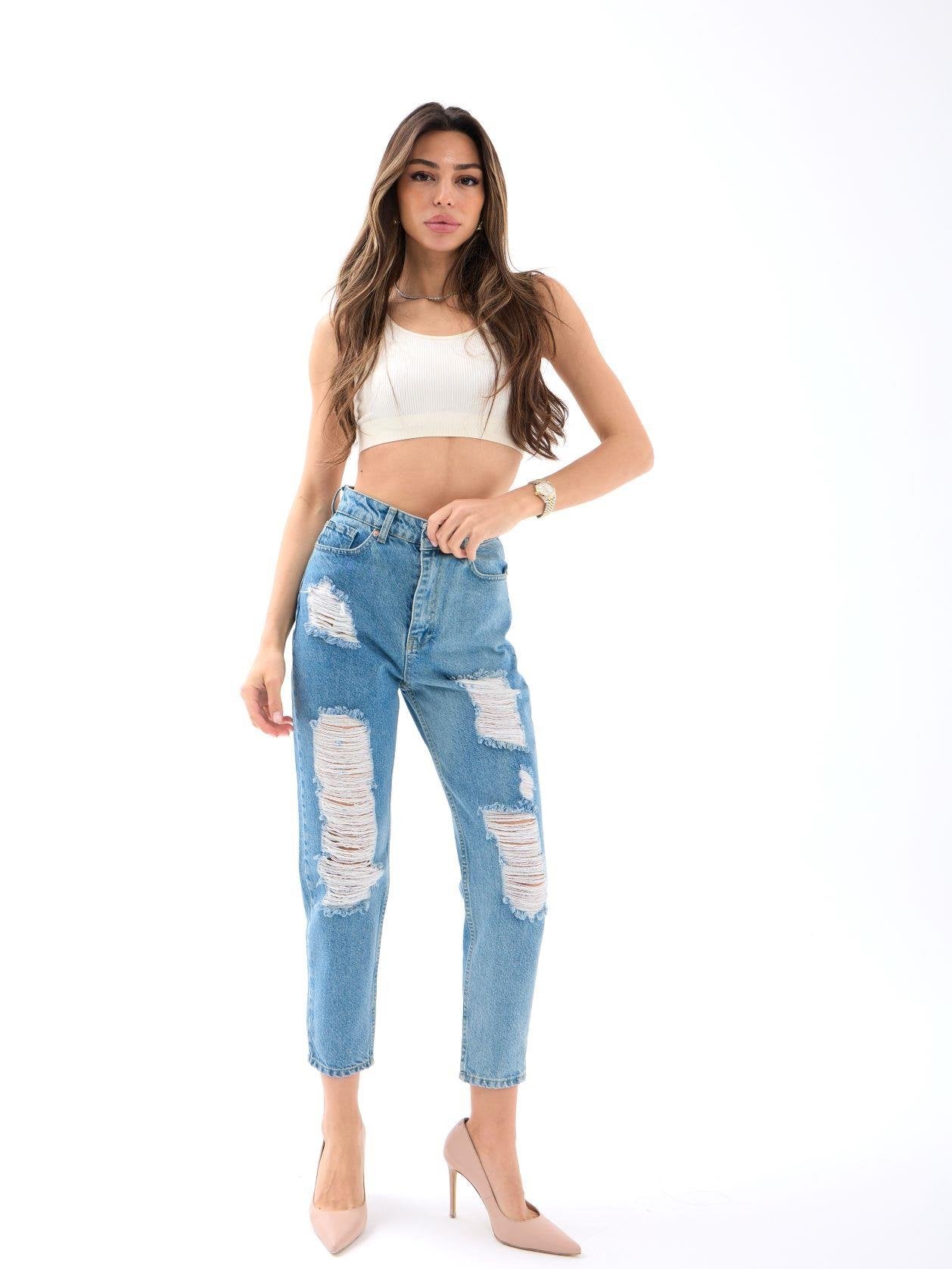 5847 KOT PANTOLON-MAVİ MAVİ 26