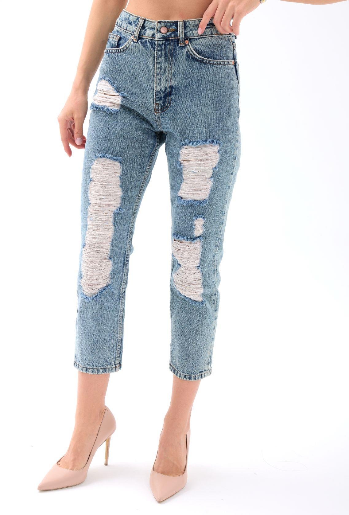 5998 KOT PANTOLON-MAVİ