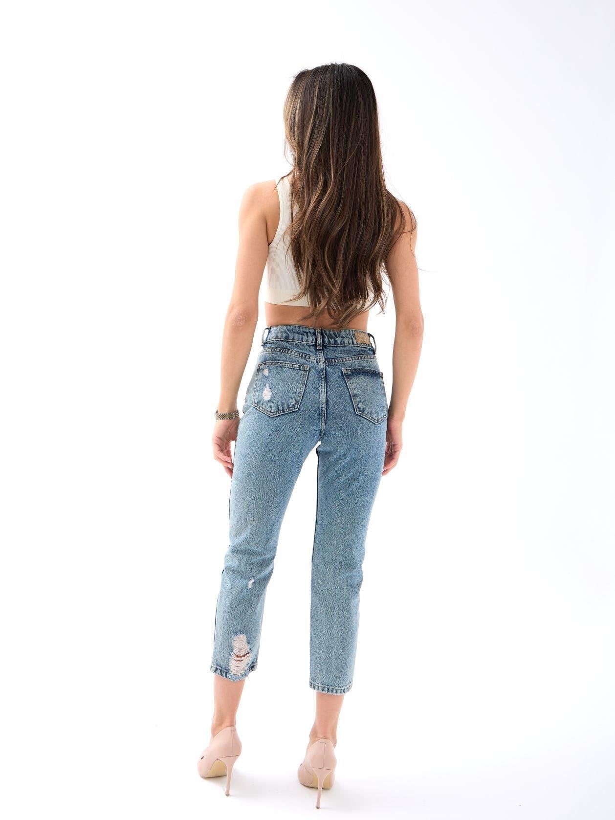 5998 KOT PANTOLON-MAVİ
