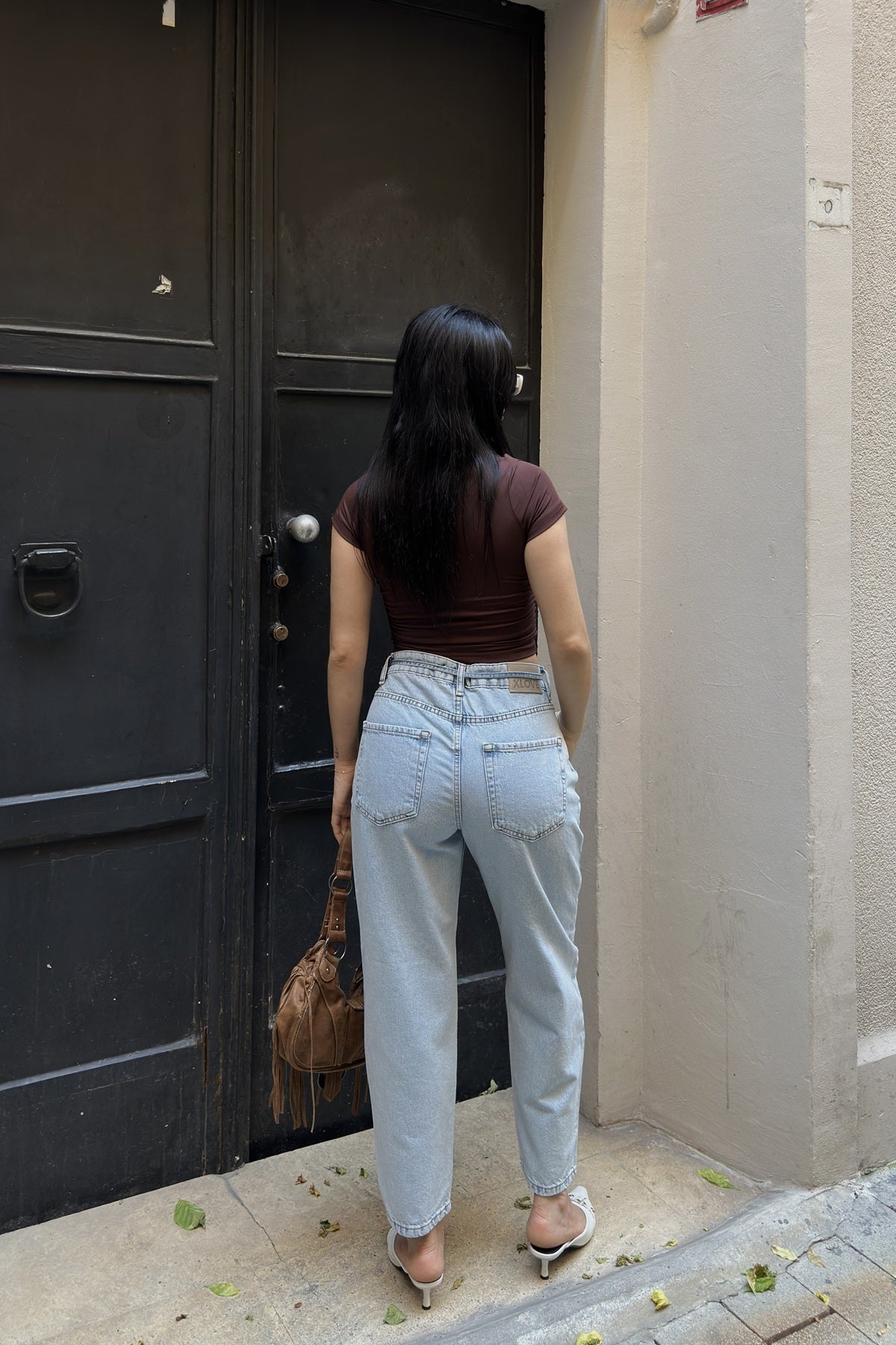 Likrasız Mom Kot Pantolon 7198