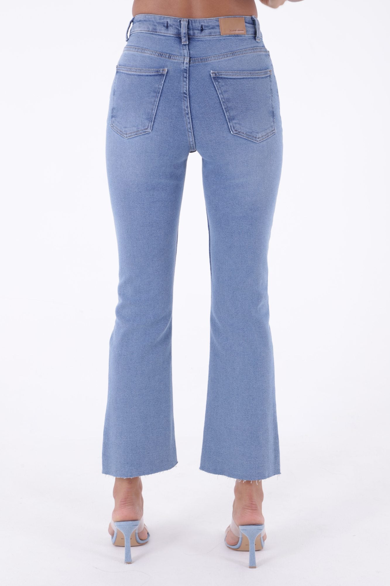 İspanyol Mom Fit Kot Pantolon 1706 - Açık Mavi Kot - (26-31) - 5