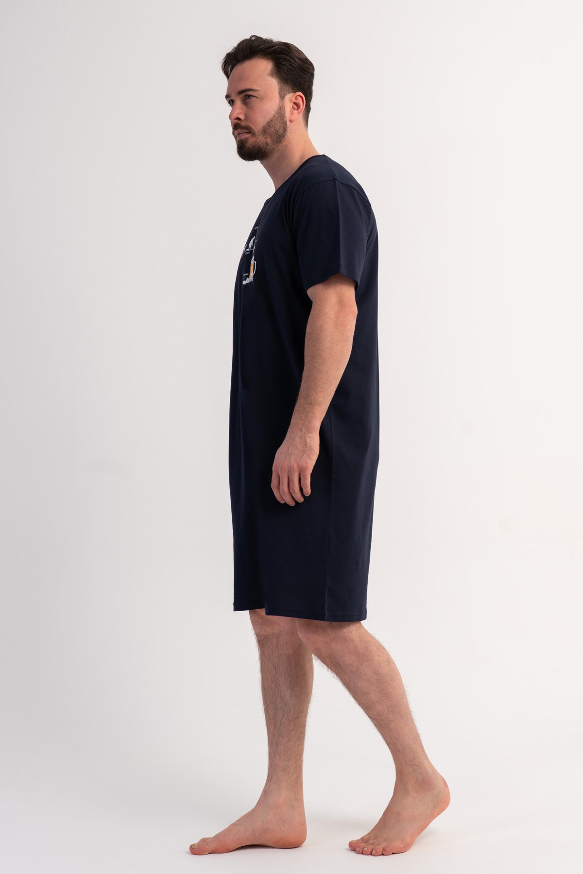 ERKEK P.SUPREM O YAKA KISA KOL TUNIK - LACIVERT