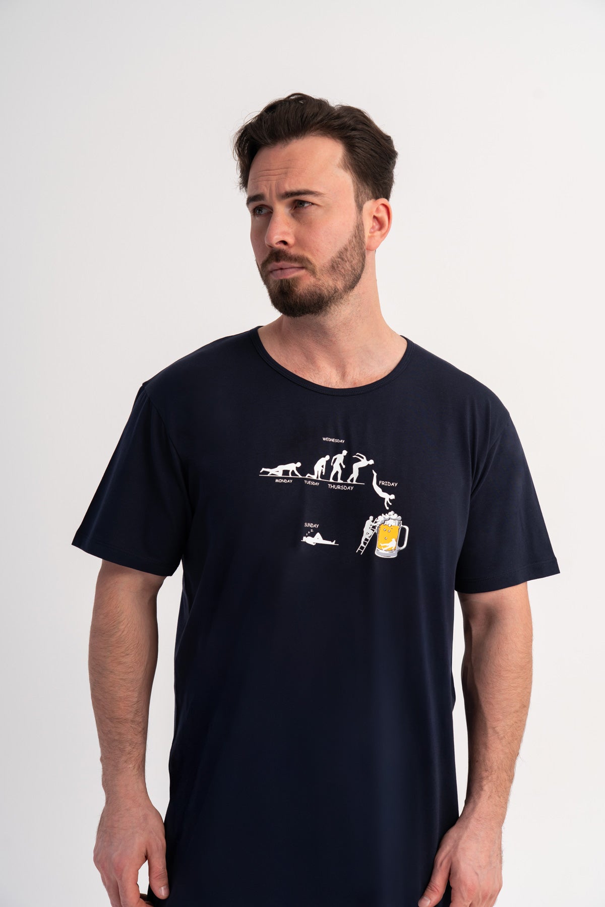 ERKEK P.SUPREM XXL BATTAL O YAKA KISA KOL TUNIK - LACIVERT