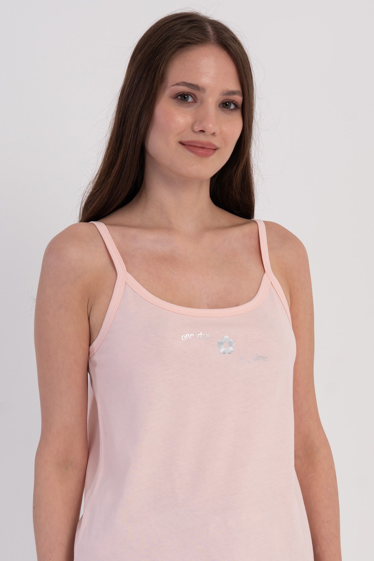 KADIN P.SUPREM IP ASKILI ETEGI OVAL SORT TAKIM - BABY PINK