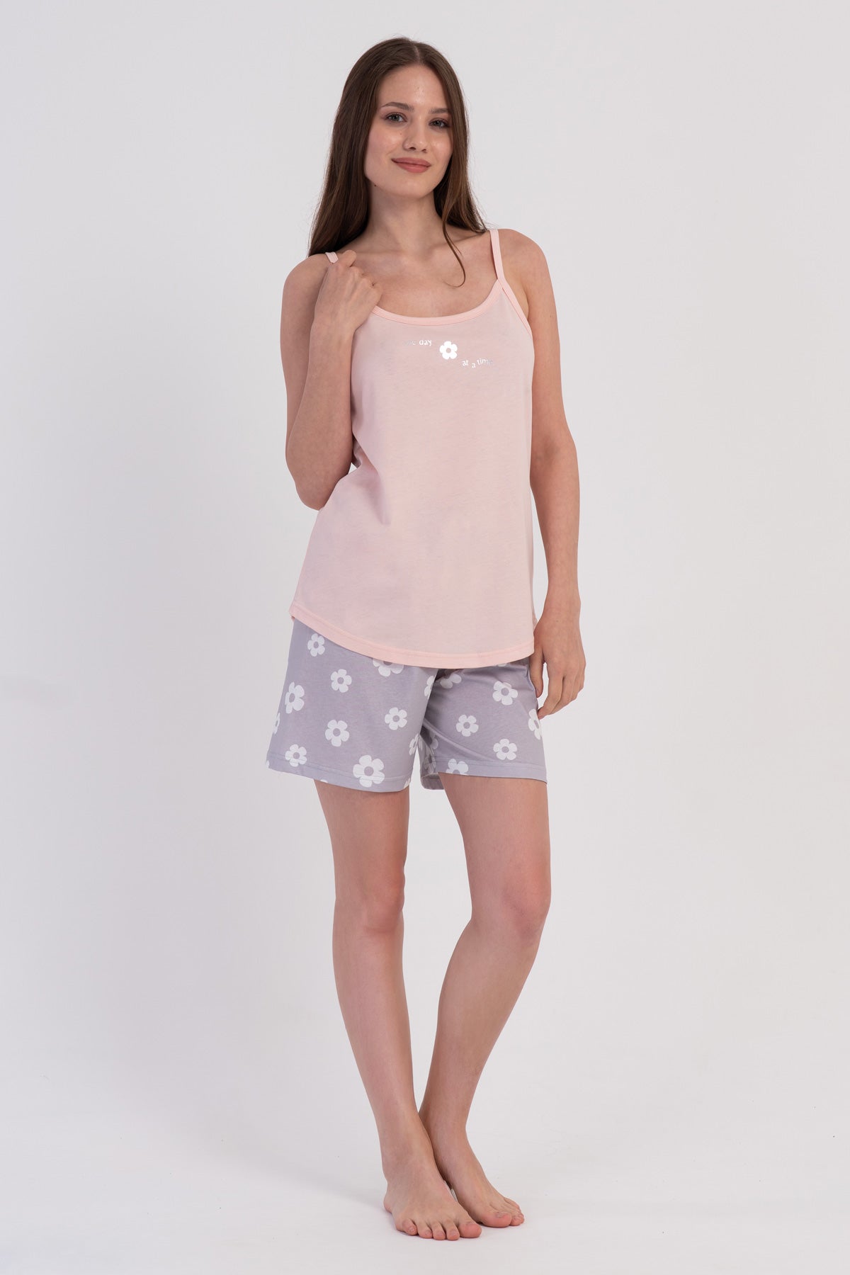 KADIN P.SUPREM IP ASKILI ETEGI OVAL SORT TAKIM - BABY PINK